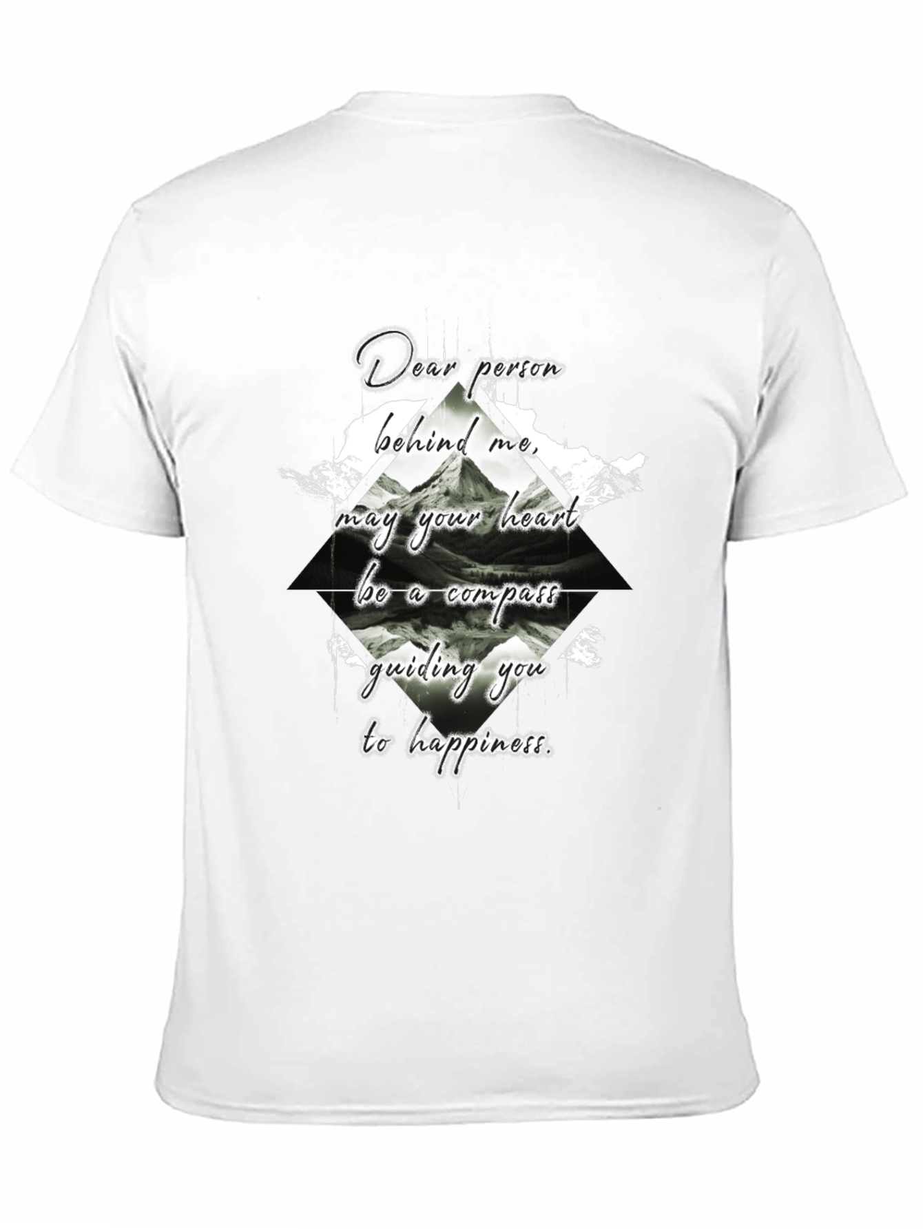 Compass Heart Graphic Tee - Black