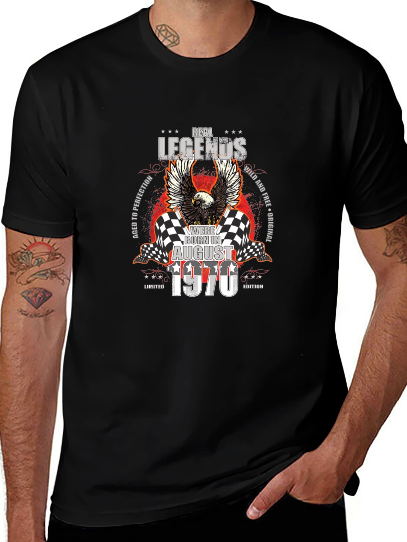 Real Legends Born In August 1970 T-Shirt