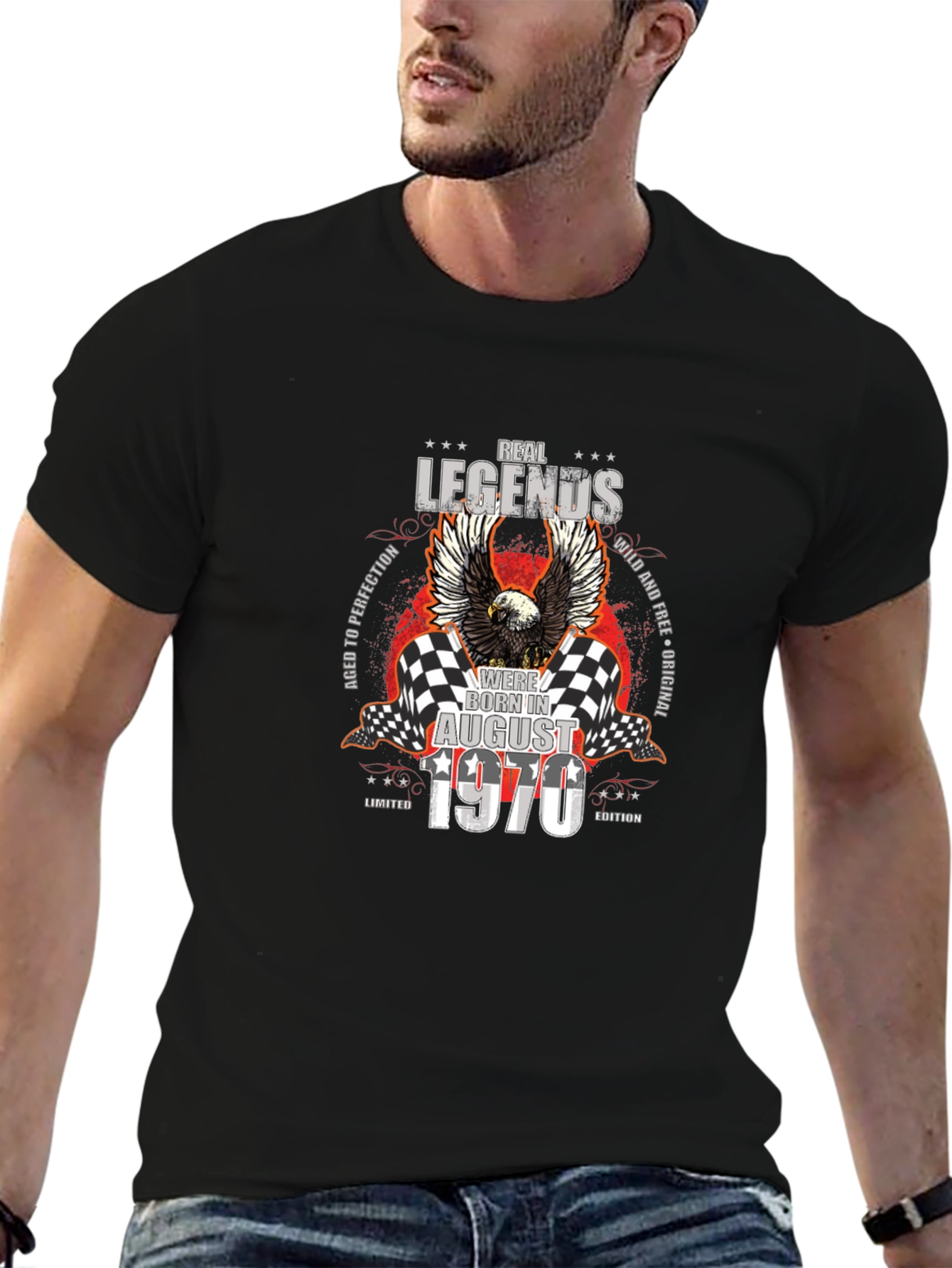 Real Legends Born In August 1970 T-Shirt