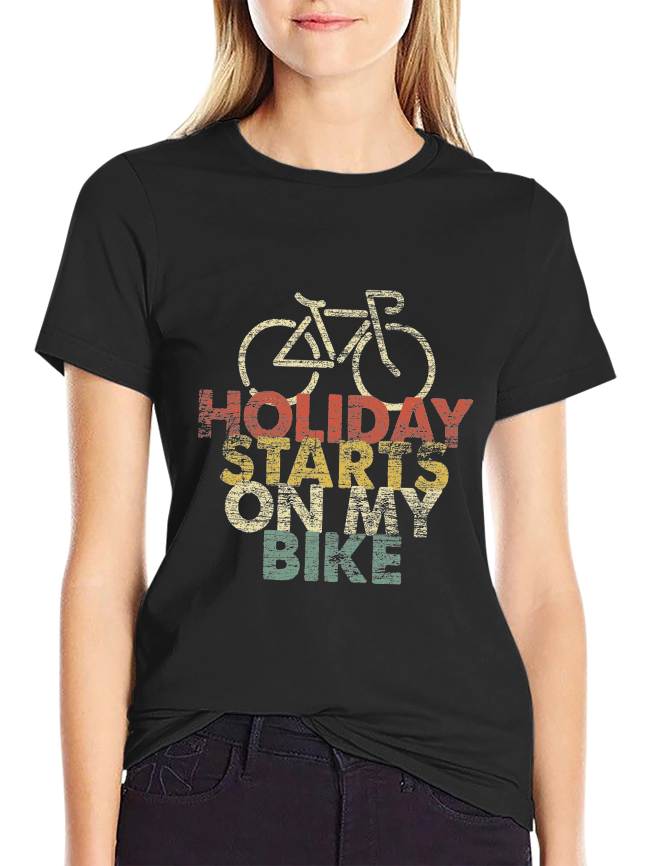 Holiday Starts On My Bike T-Shirt