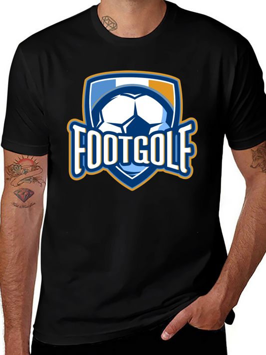 Footgolf T-Shirt - Black Graphic Tee for Sport Fans