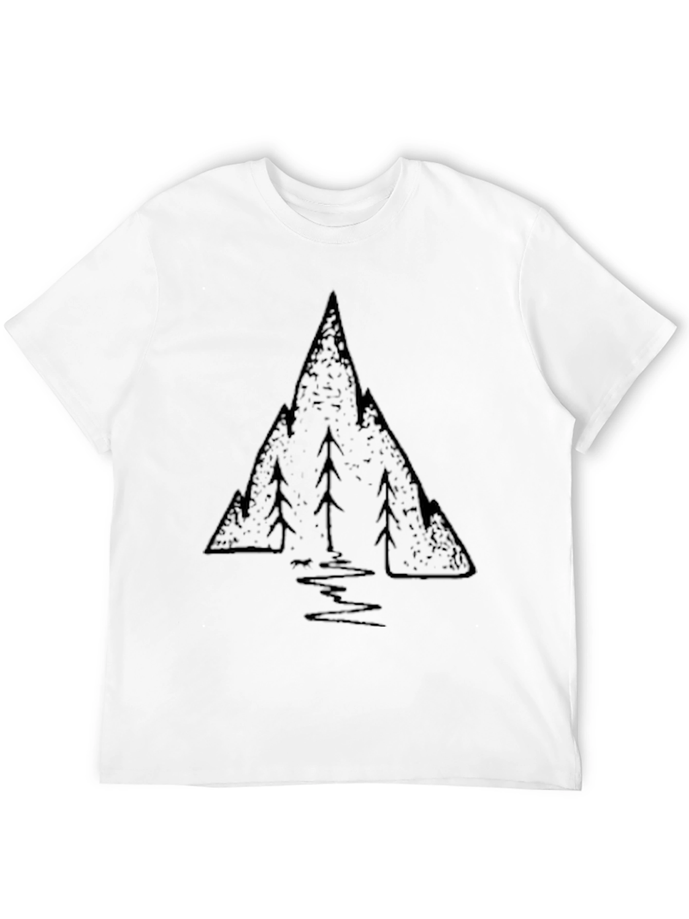 Mountain Scene Graphic Print T-Shirt