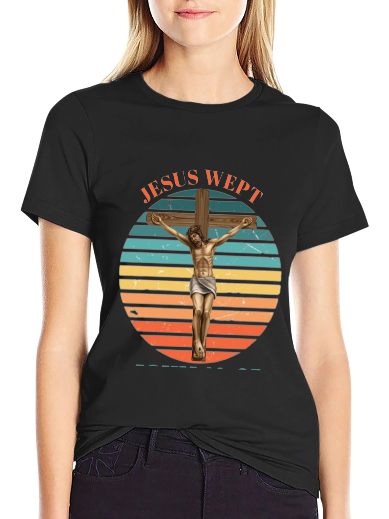 Jesus Wept T-Shirt Christian Faith Tee