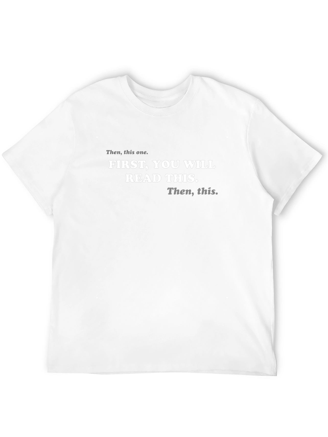 Read This First Graphic Tee - Funny Slogan T-Shirt