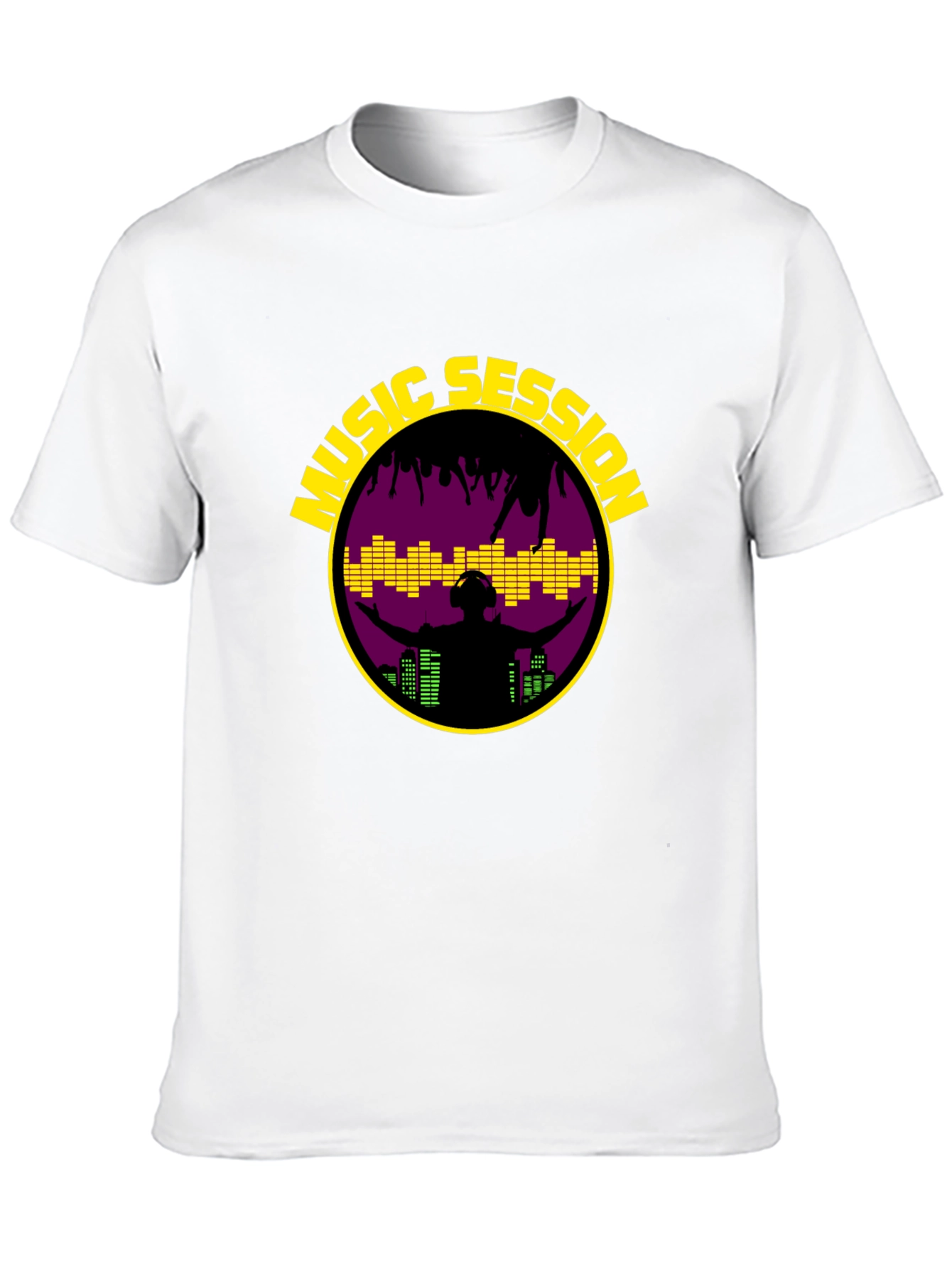 Music Session Black T-Shirt - DJ EDM
