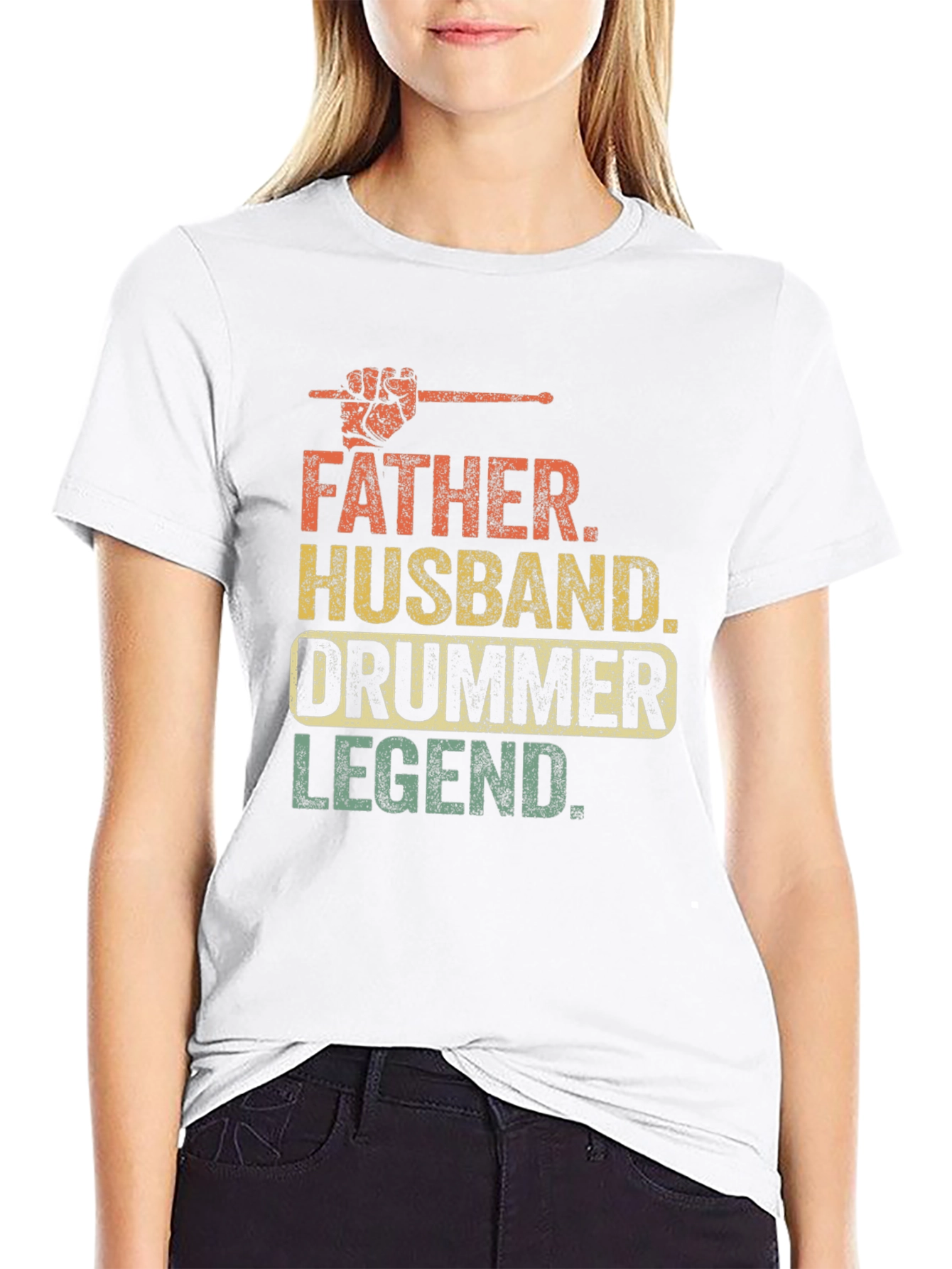Father Husband Drummer Legend T-Shirt