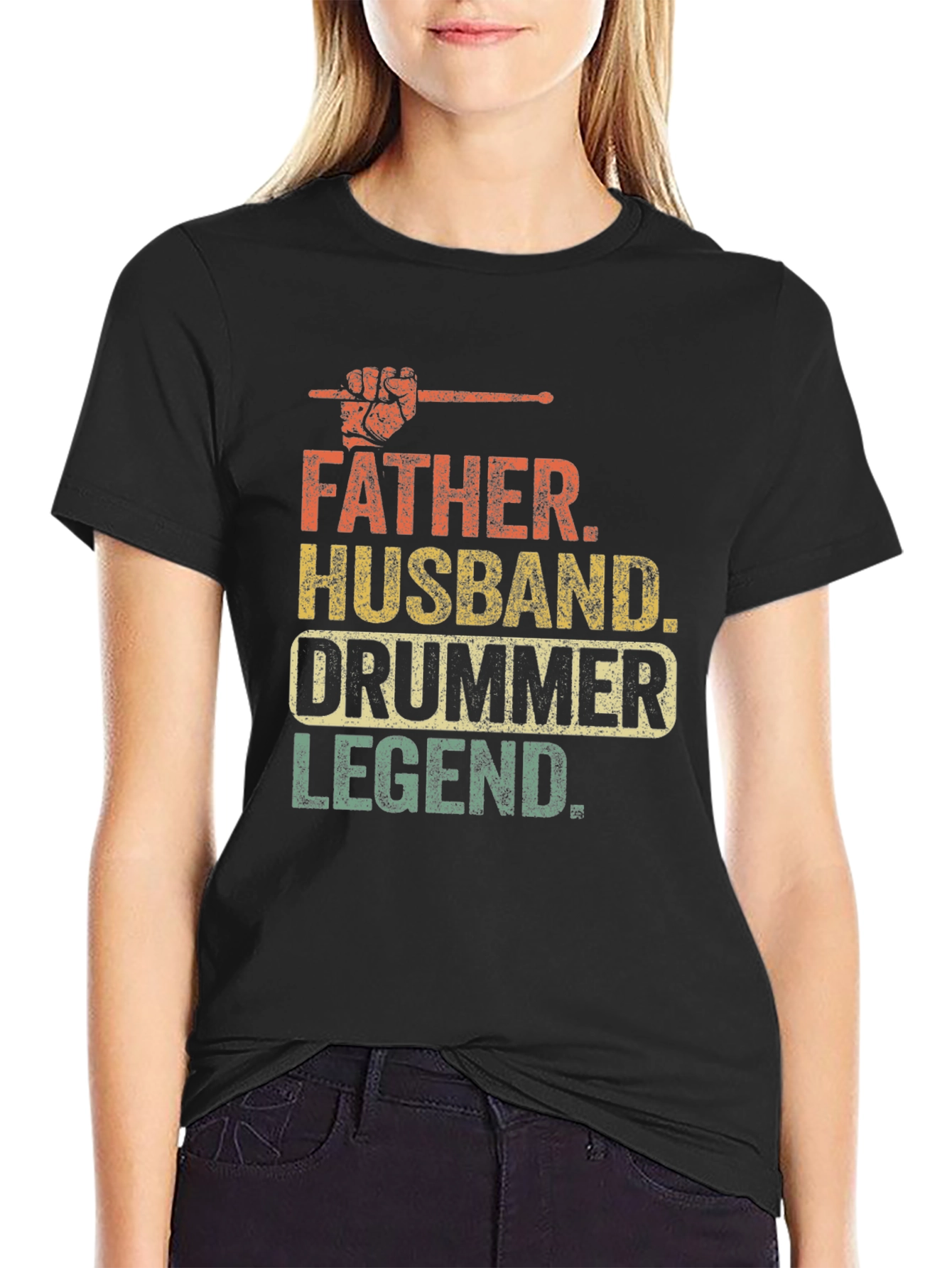 Father Husband Drummer Legend T-Shirt