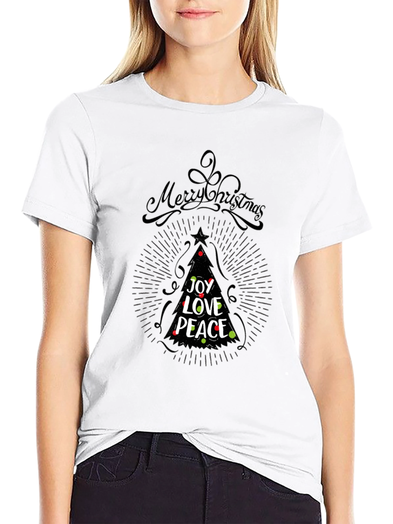 Merry Christmas Joy Love Peace Tee