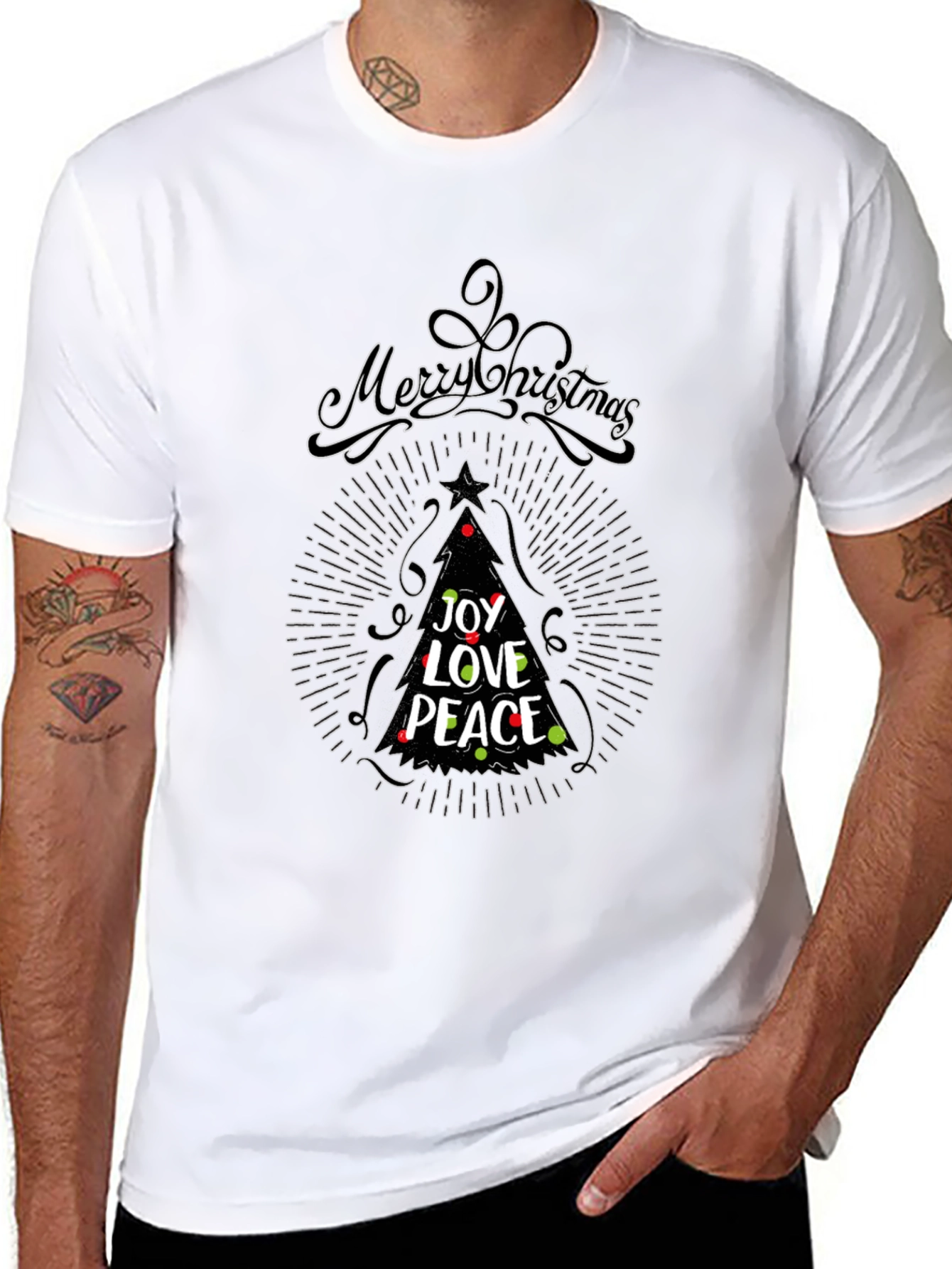 Merry Christmas Joy Love Peace Tee