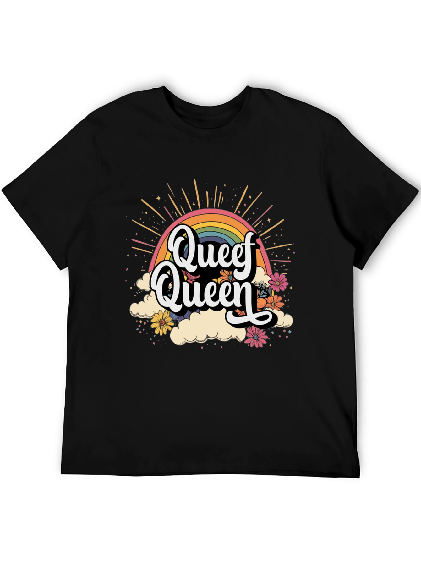 Queef Queen Rainbow Graphic Tee