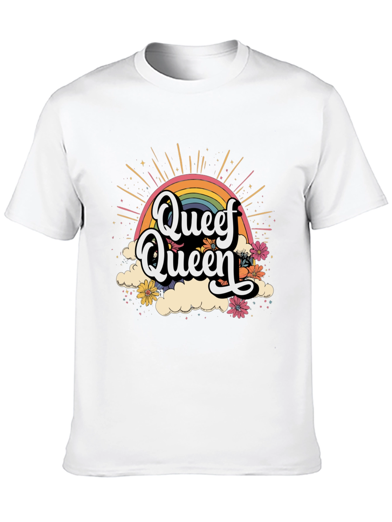 Queef Queen Rainbow Graphic Tee