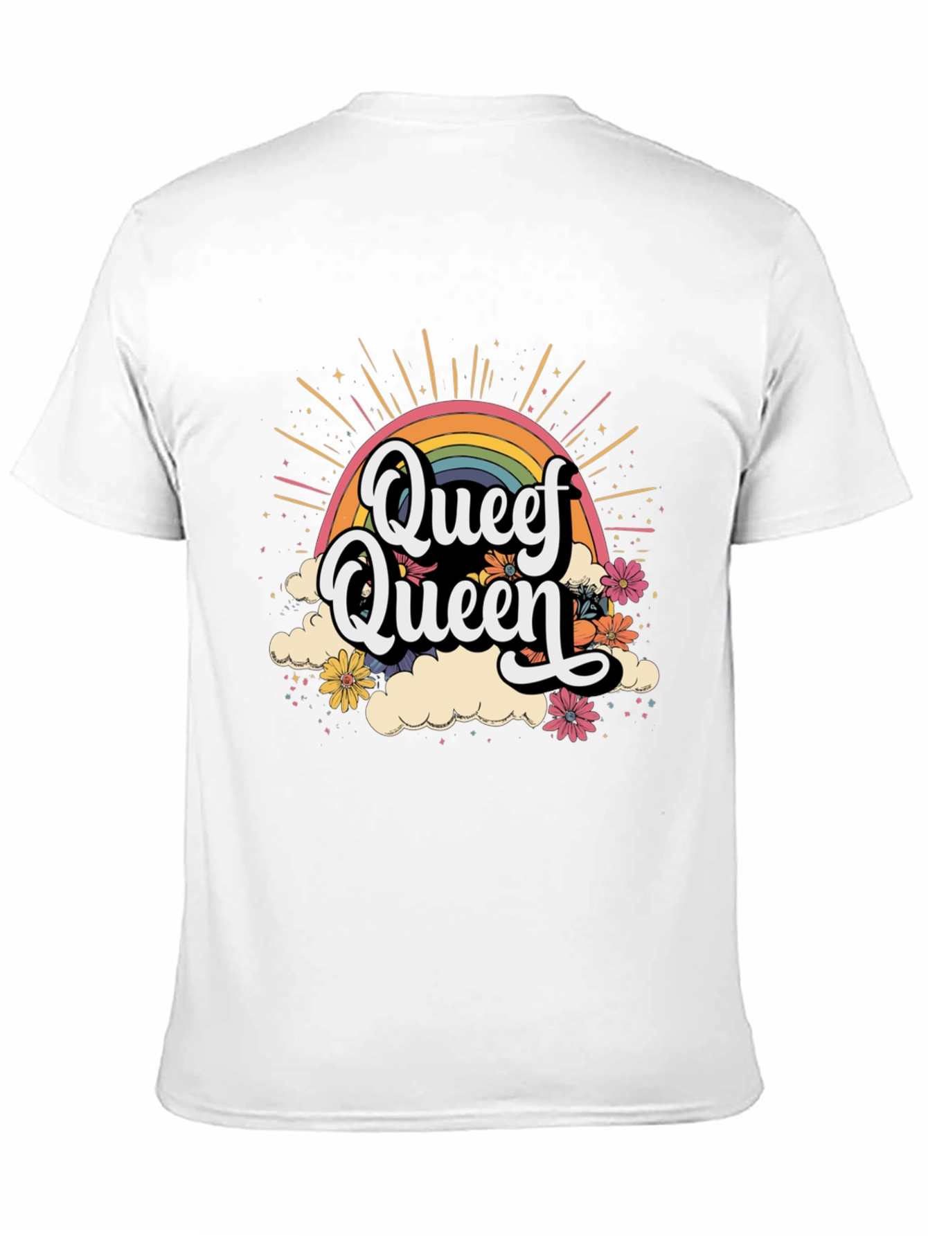 Queef Queen Rainbow Graphic Tee