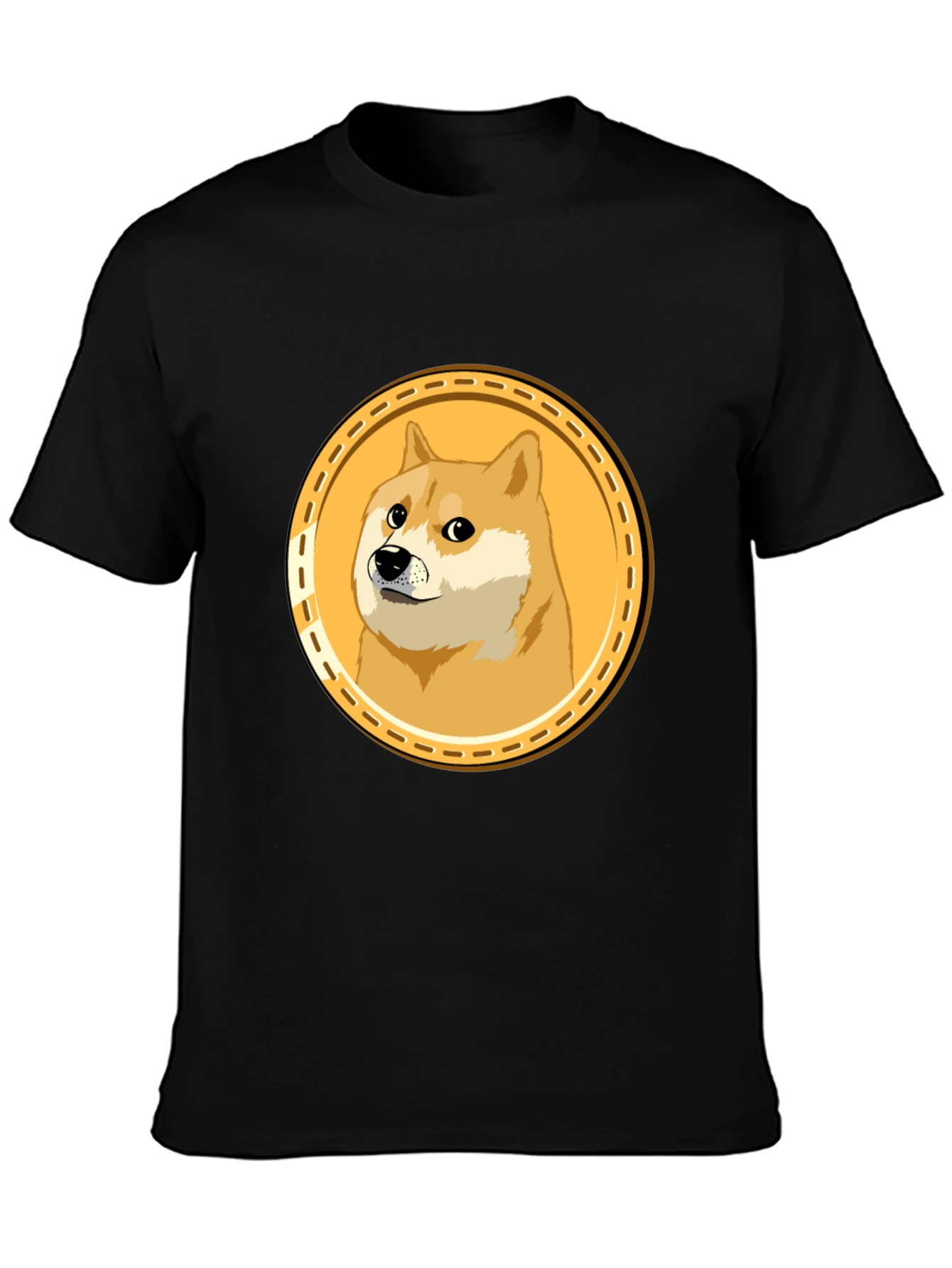 Doge Meme Coin Black T-Shirt