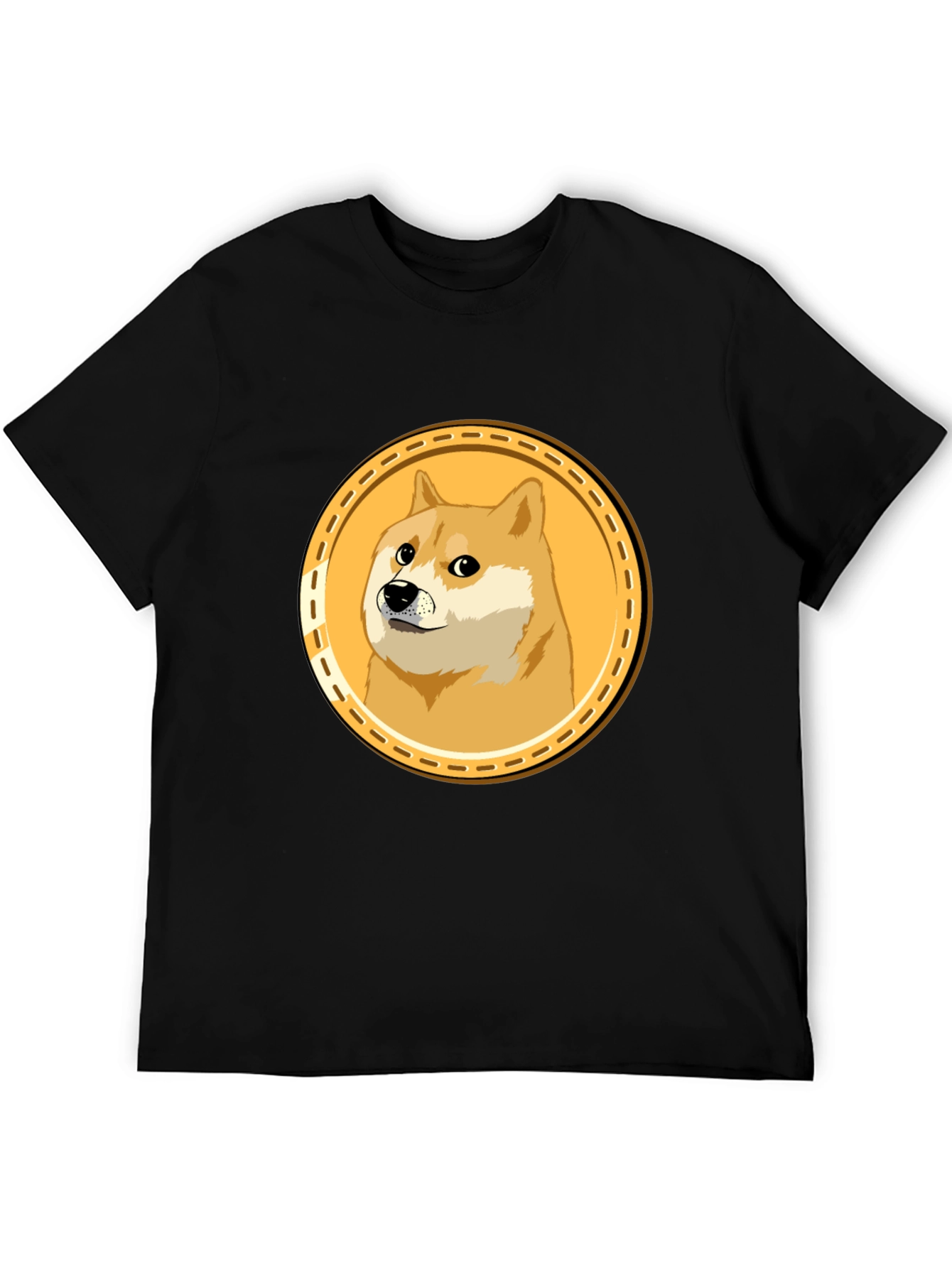 Doge Meme Coin Black T-Shirt