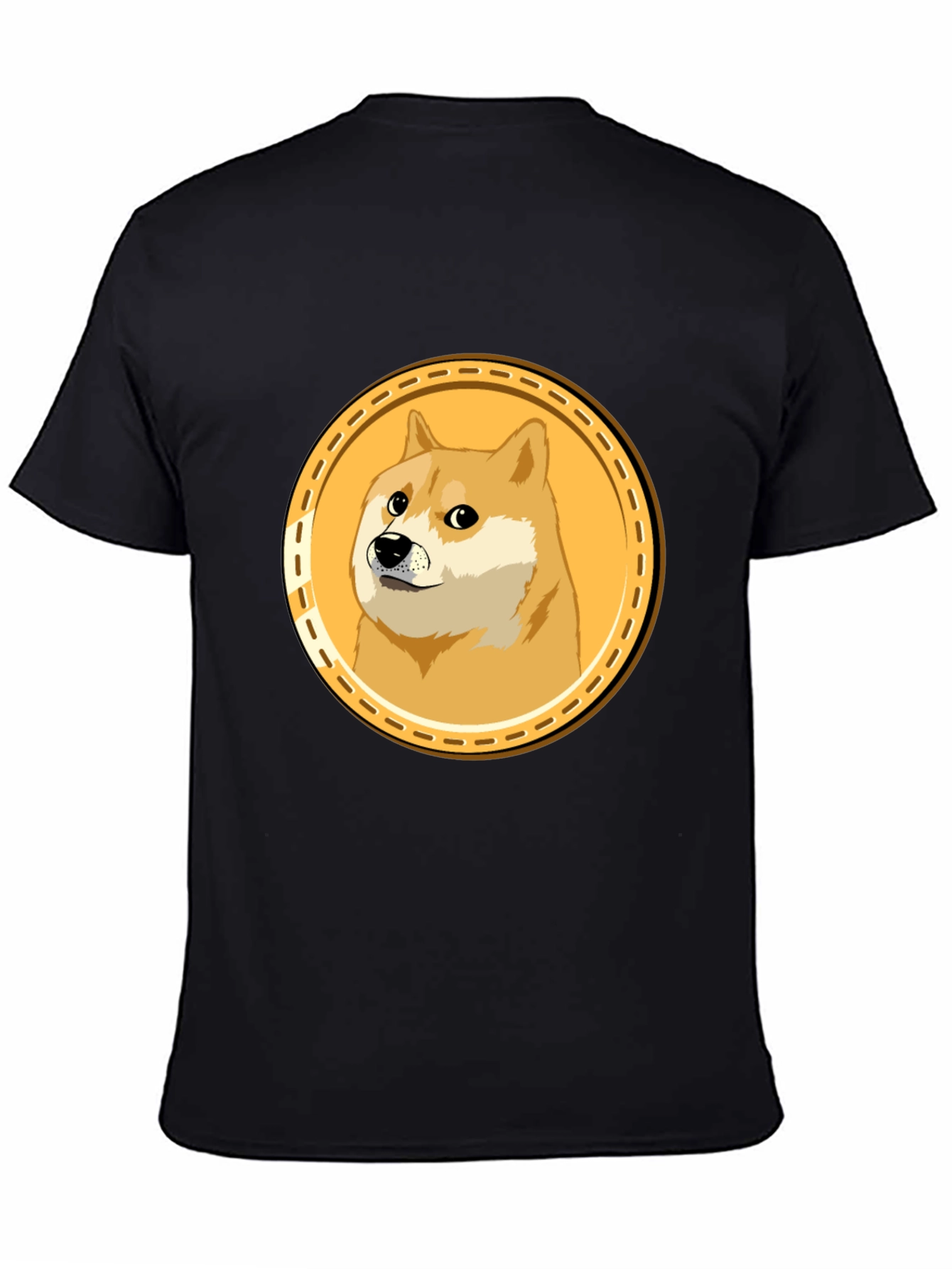 Doge Meme Coin Black T-Shirt