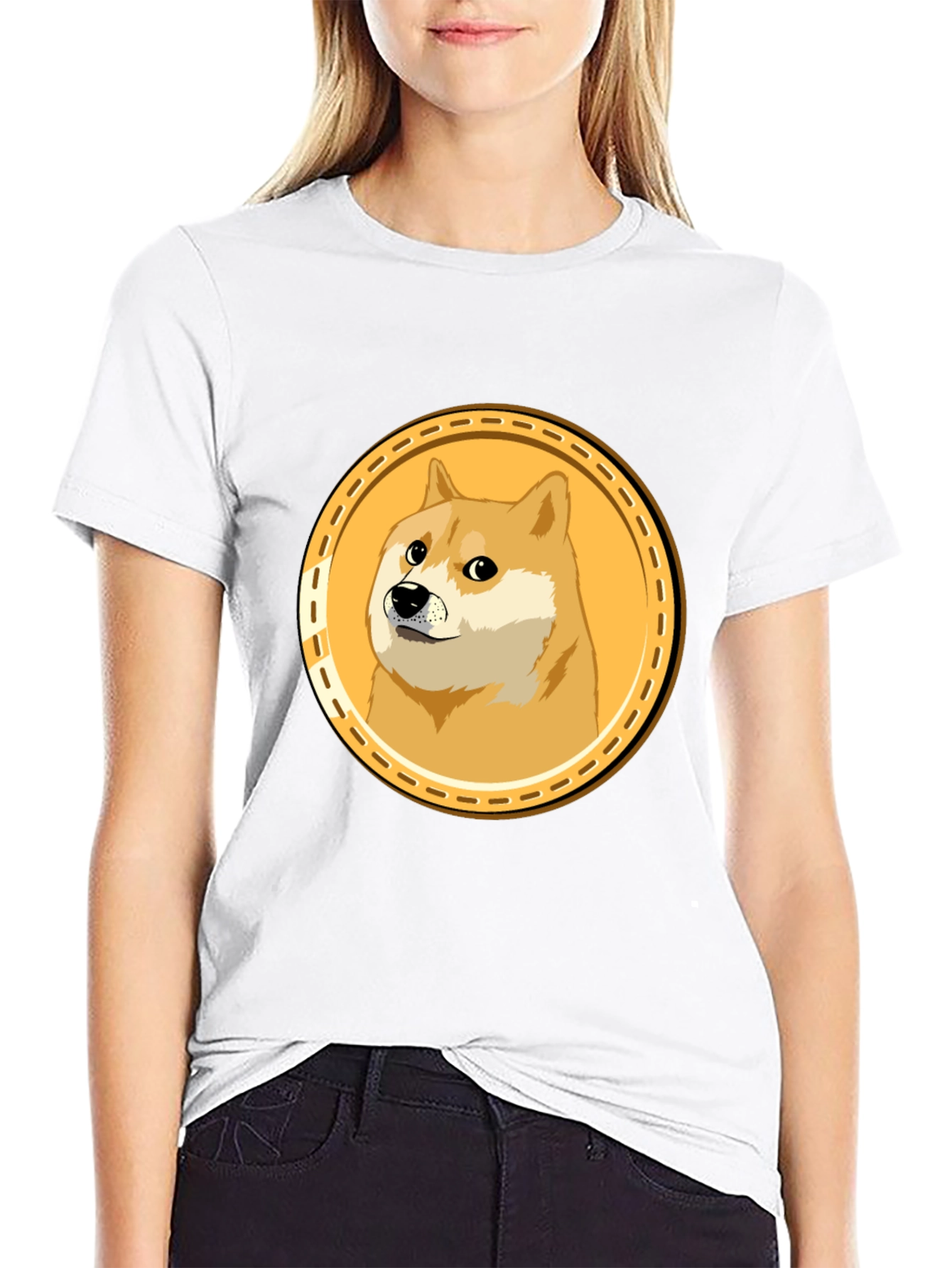 Doge Meme Coin Black T-Shirt