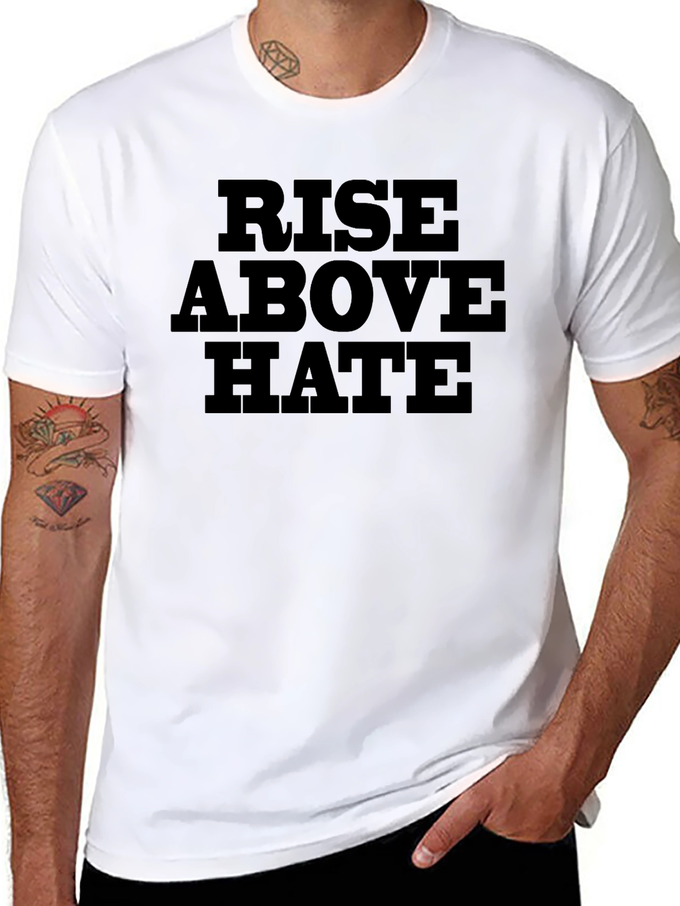 Rise Above Hate Graphic T-Shirt