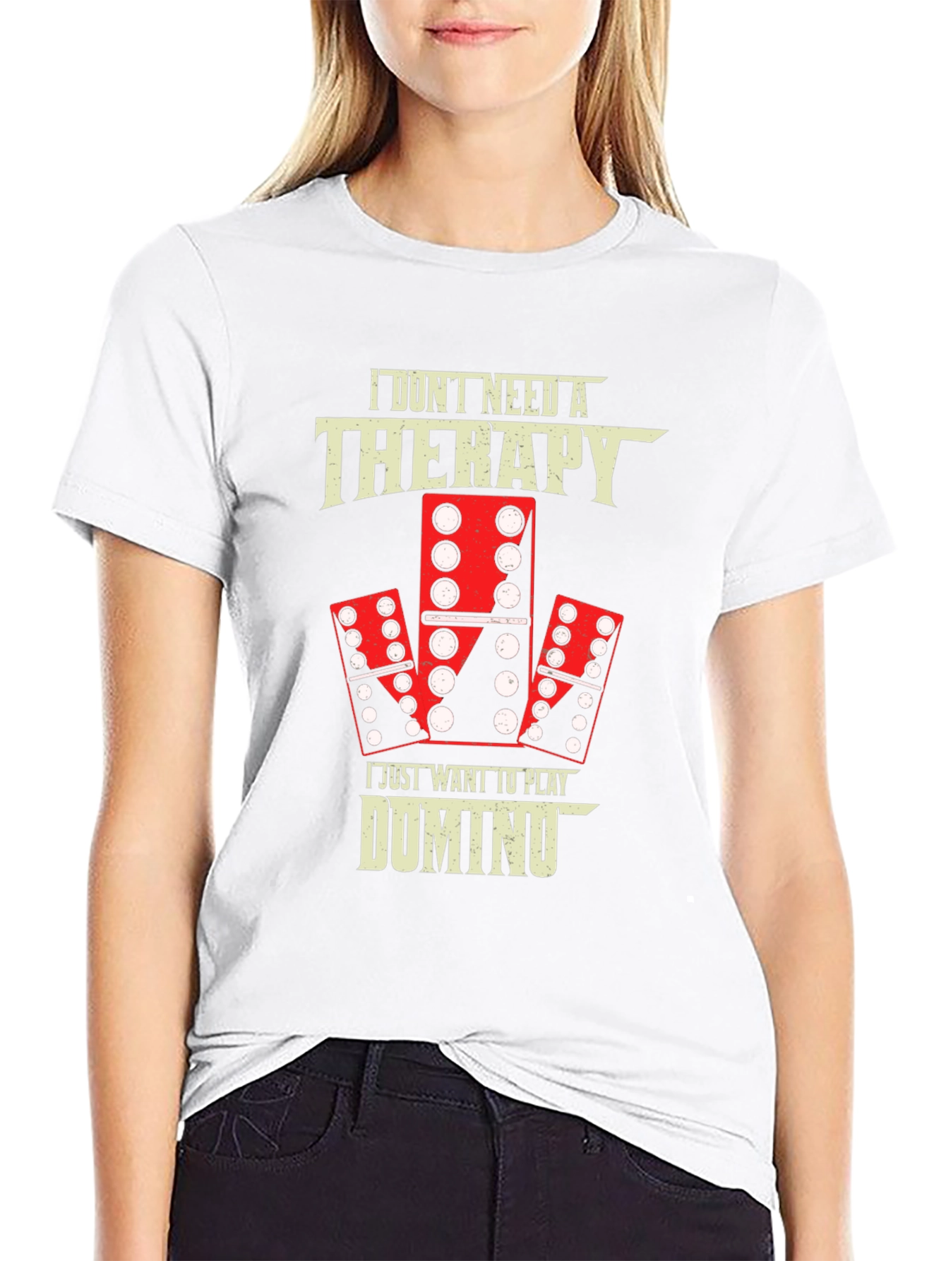 Domino Therapy T-Shirt - Play Dominoes!
