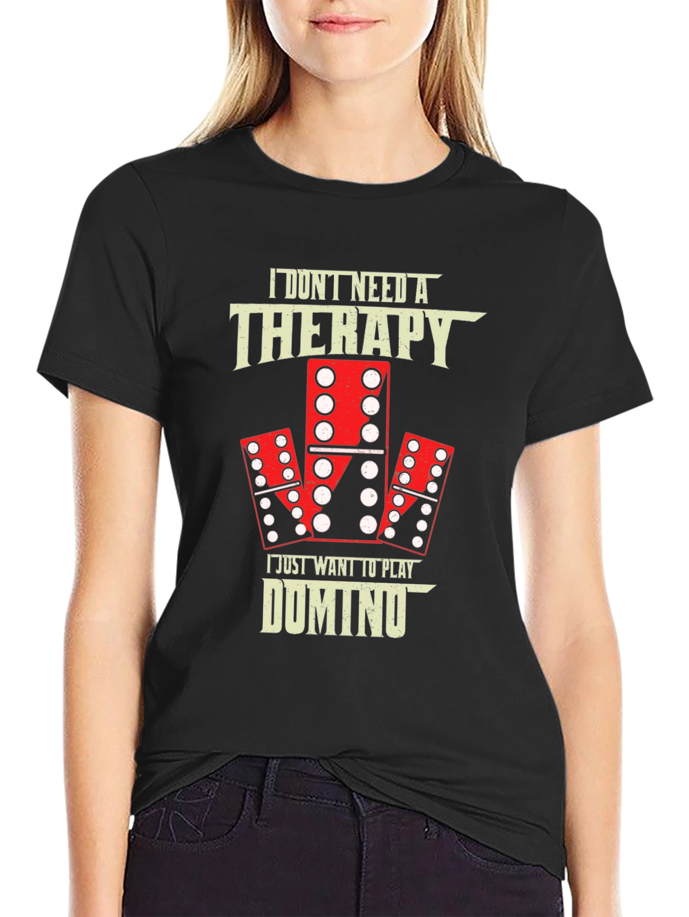 Domino Therapy T-Shirt - Play Dominoes!