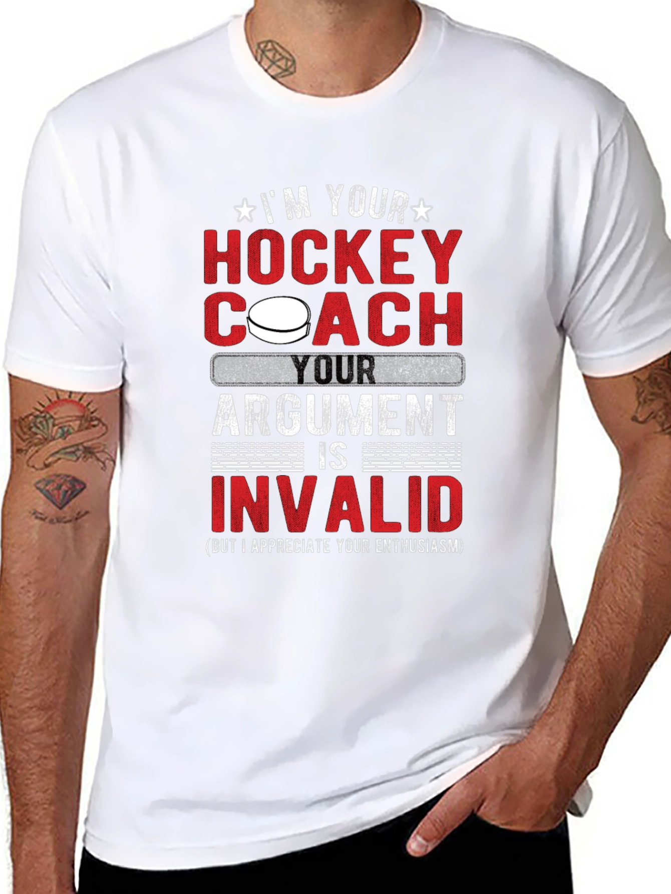 Hockey Coach Argument Invalid T-Shirt