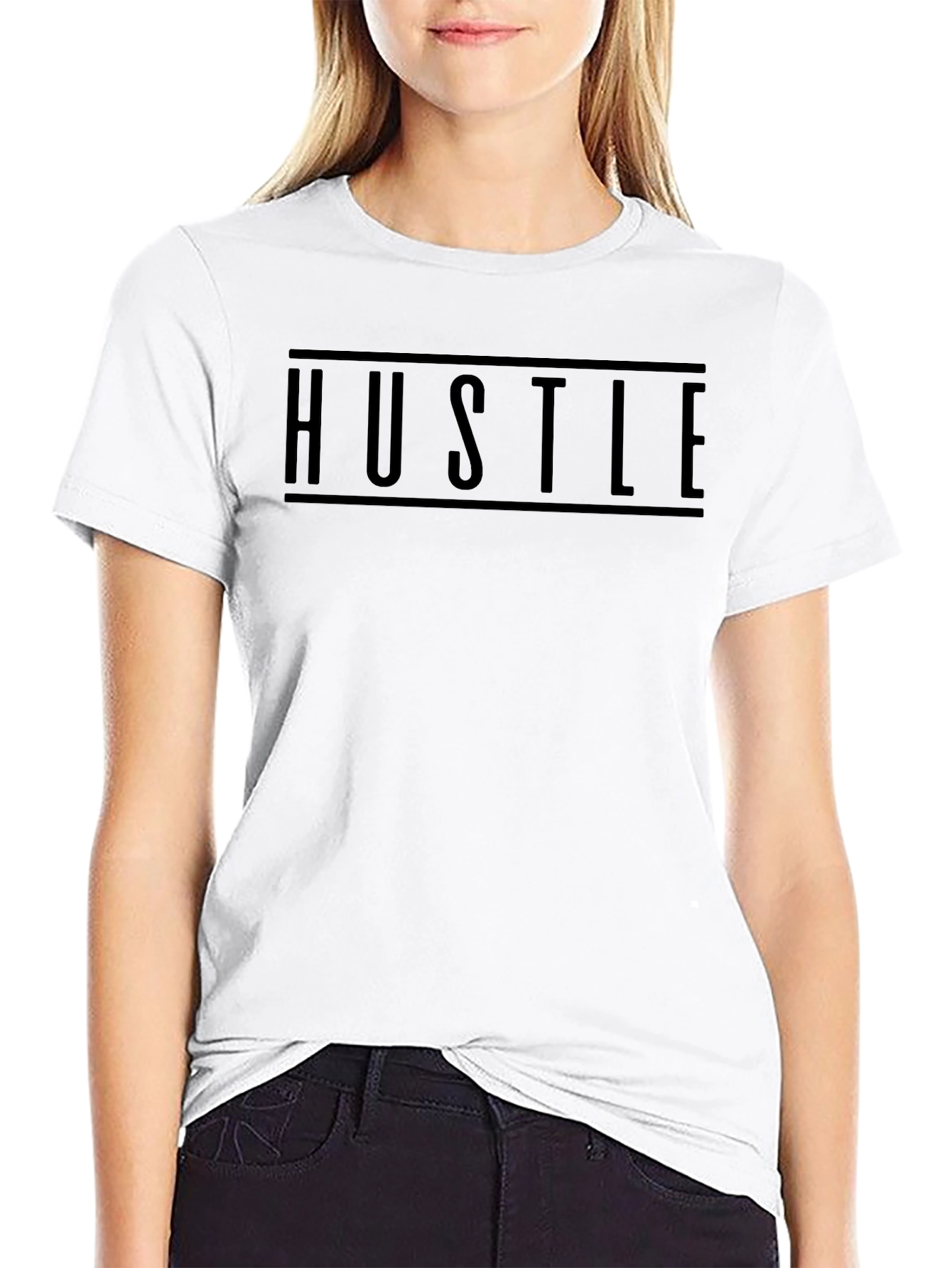 Hustle Graphic Tee - Solid Black
