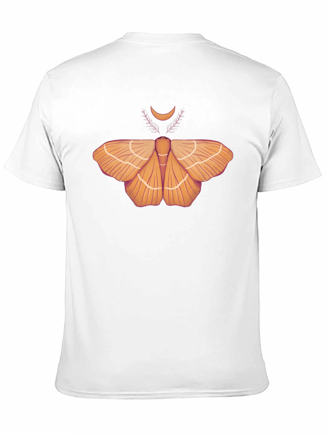 Moth & Moon Graphic Tee - Stylish Black T-Shirt