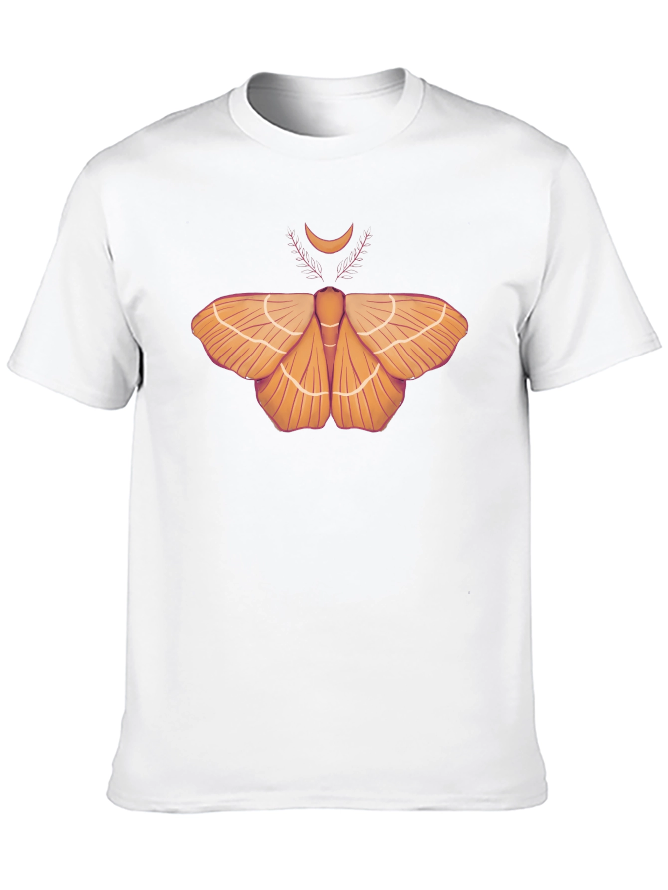 Moth & Moon Graphic Tee - Stylish Black T-Shirt