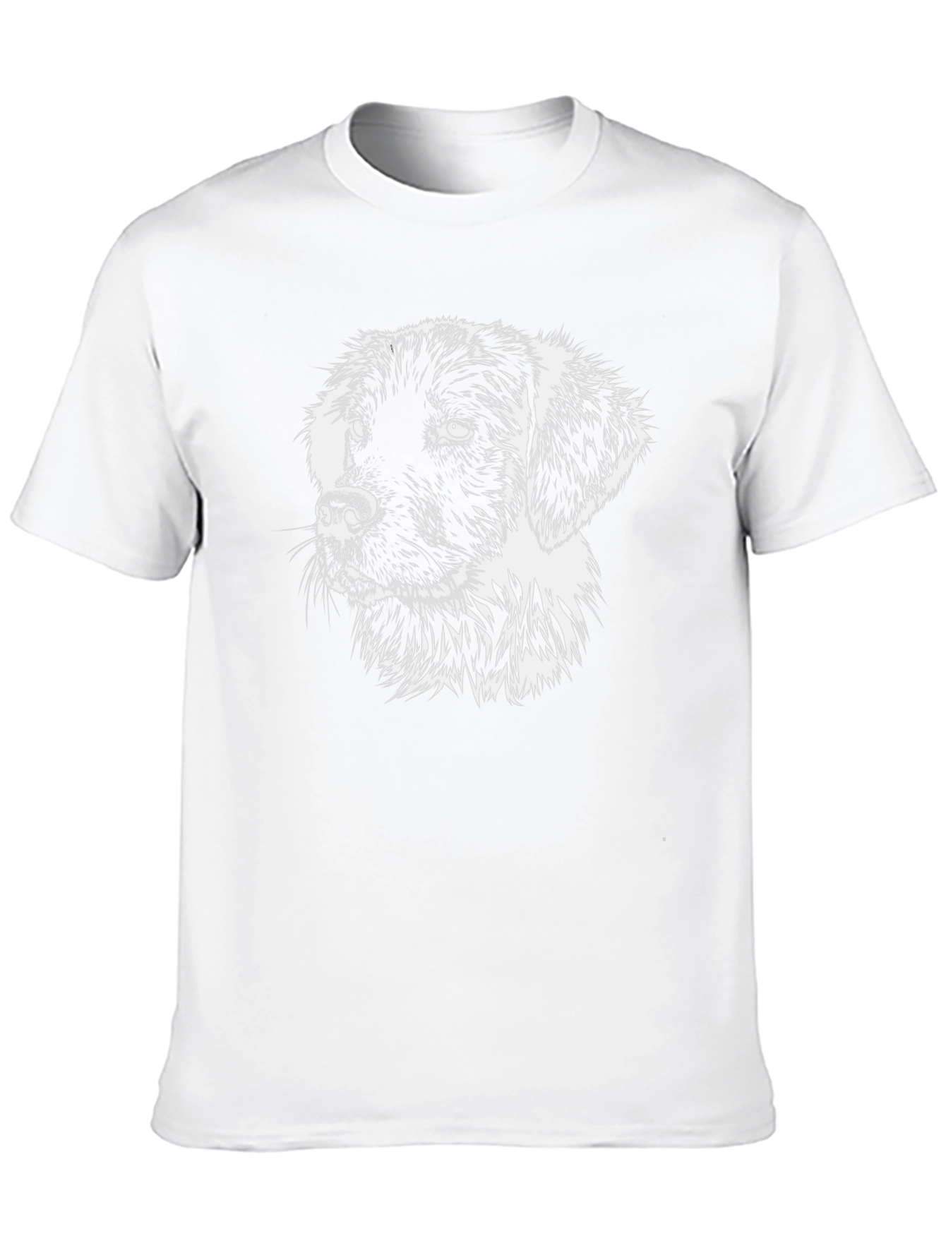 Dog Graphic Print Black T-Shirt