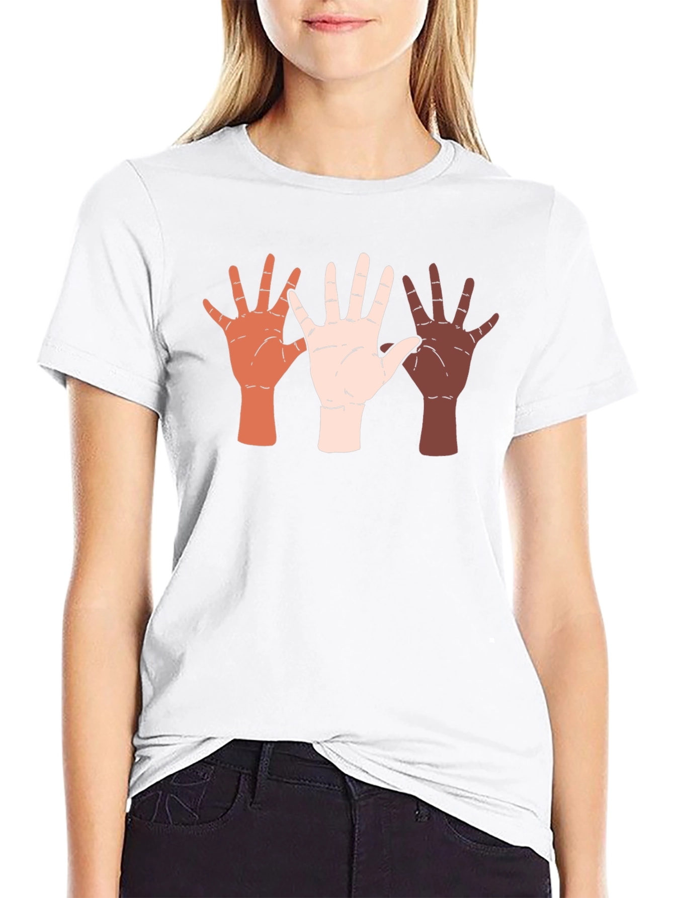 Diversity Hands Graphic Tee