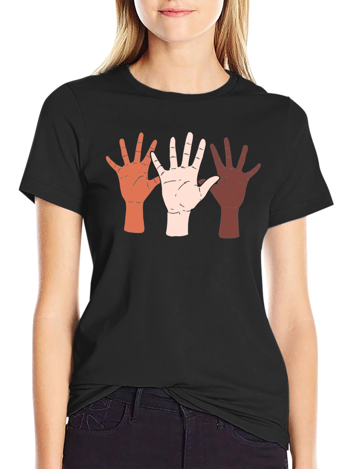 Diversity Hands Graphic Tee