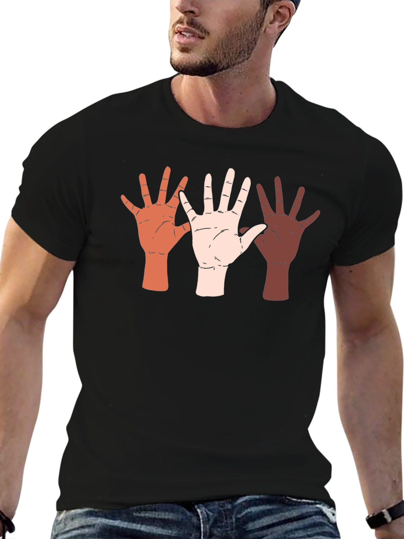 Diversity Hands Graphic Tee