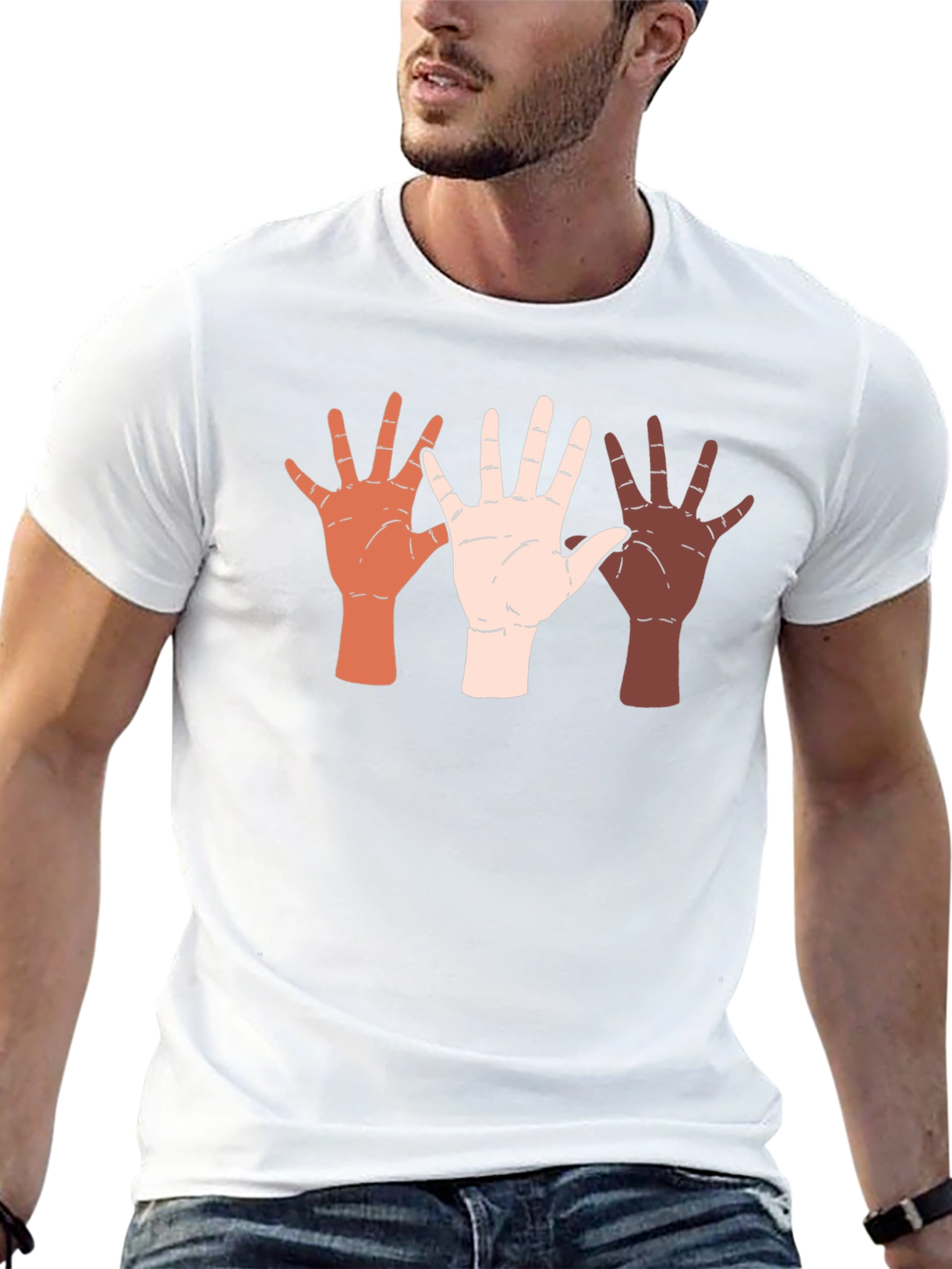 Diversity Hands Graphic Tee