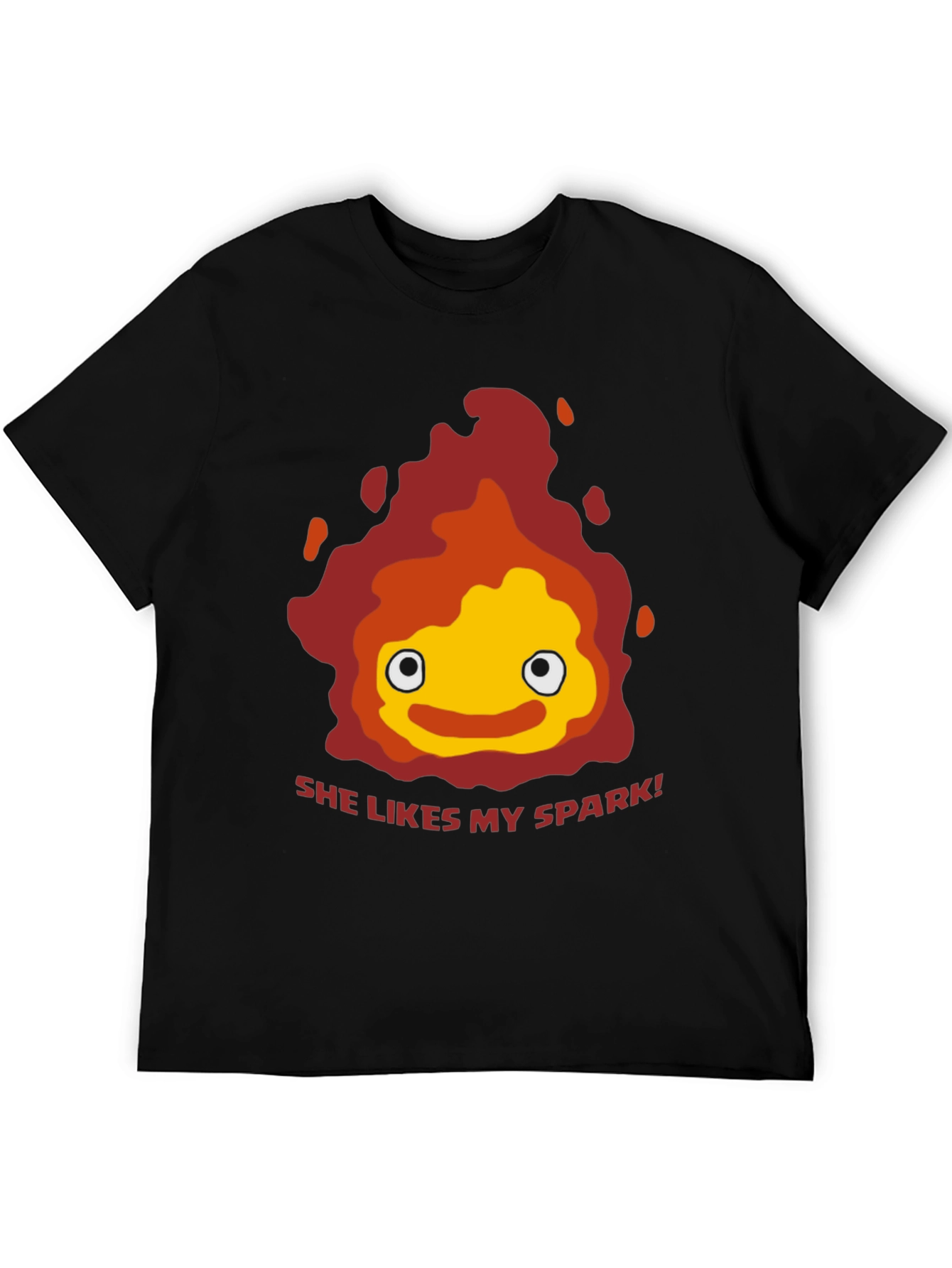 Calcifer She Likes My Spark T-Shirt