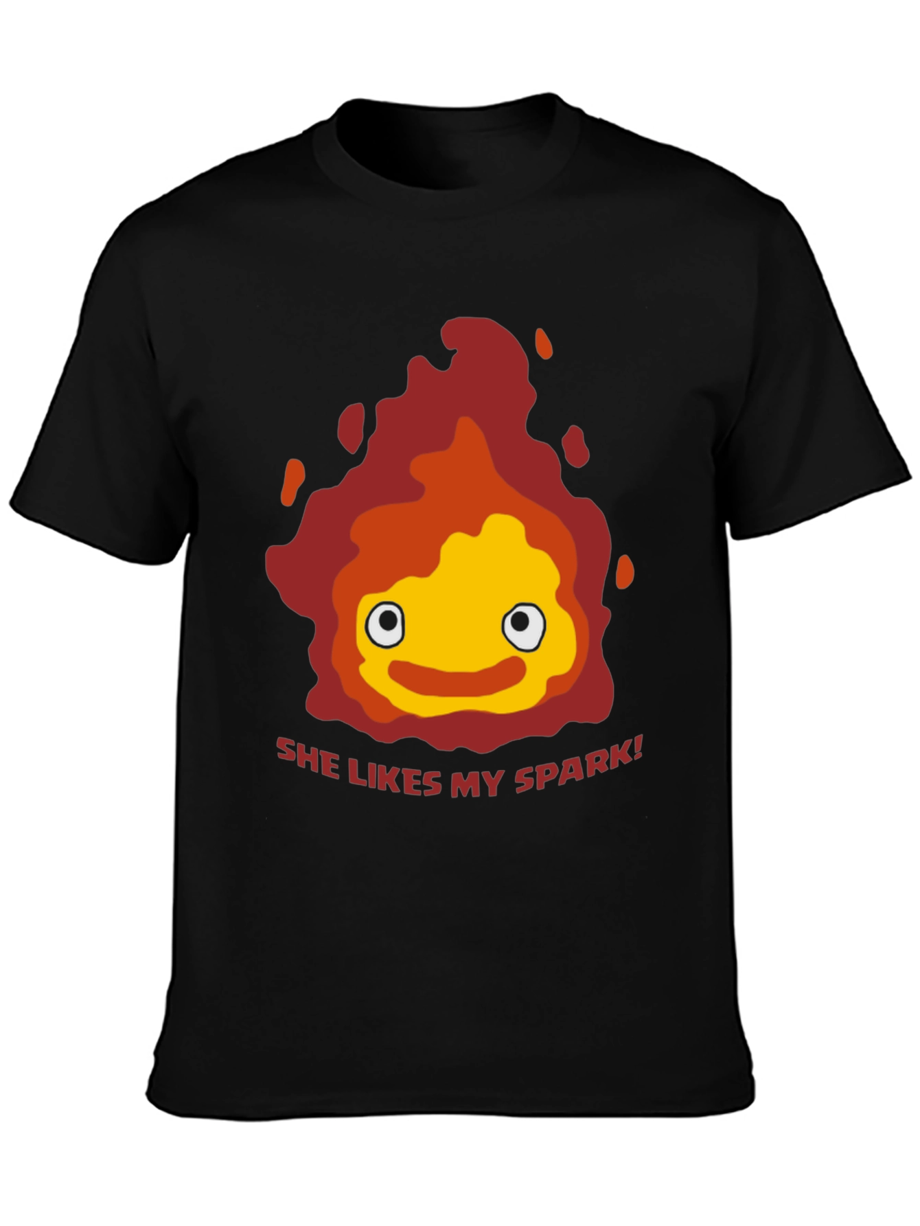 Calcifer She Likes My Spark T-Shirt