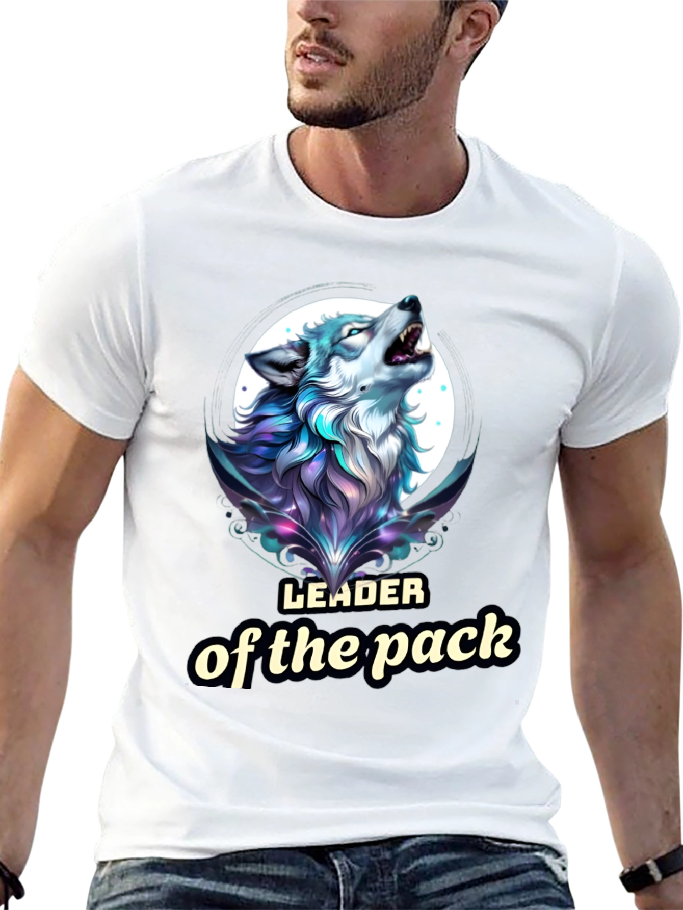 Leader of the Pack Wolf Graphic T-Shirt