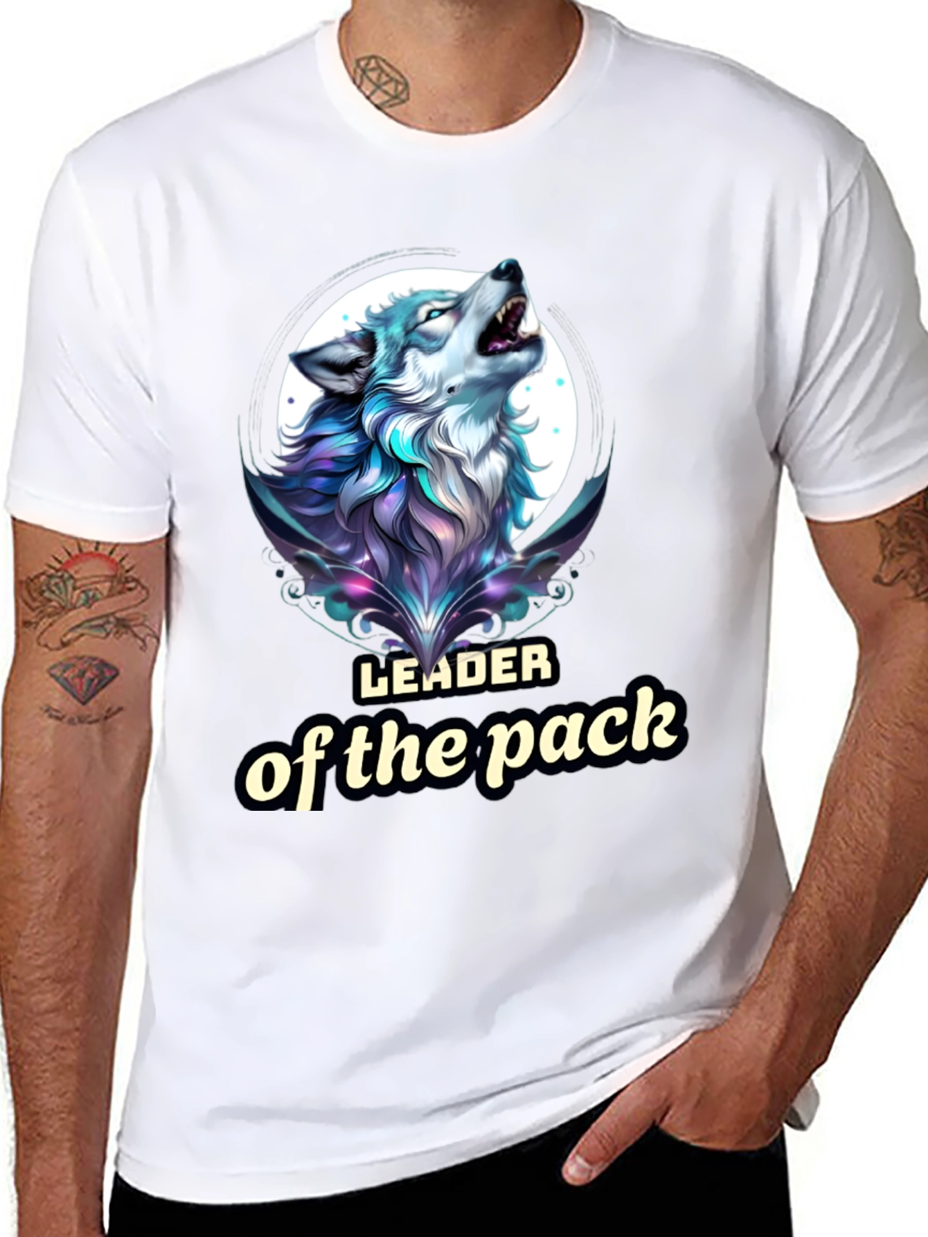 Leader of the Pack Wolf Graphic T-Shirt