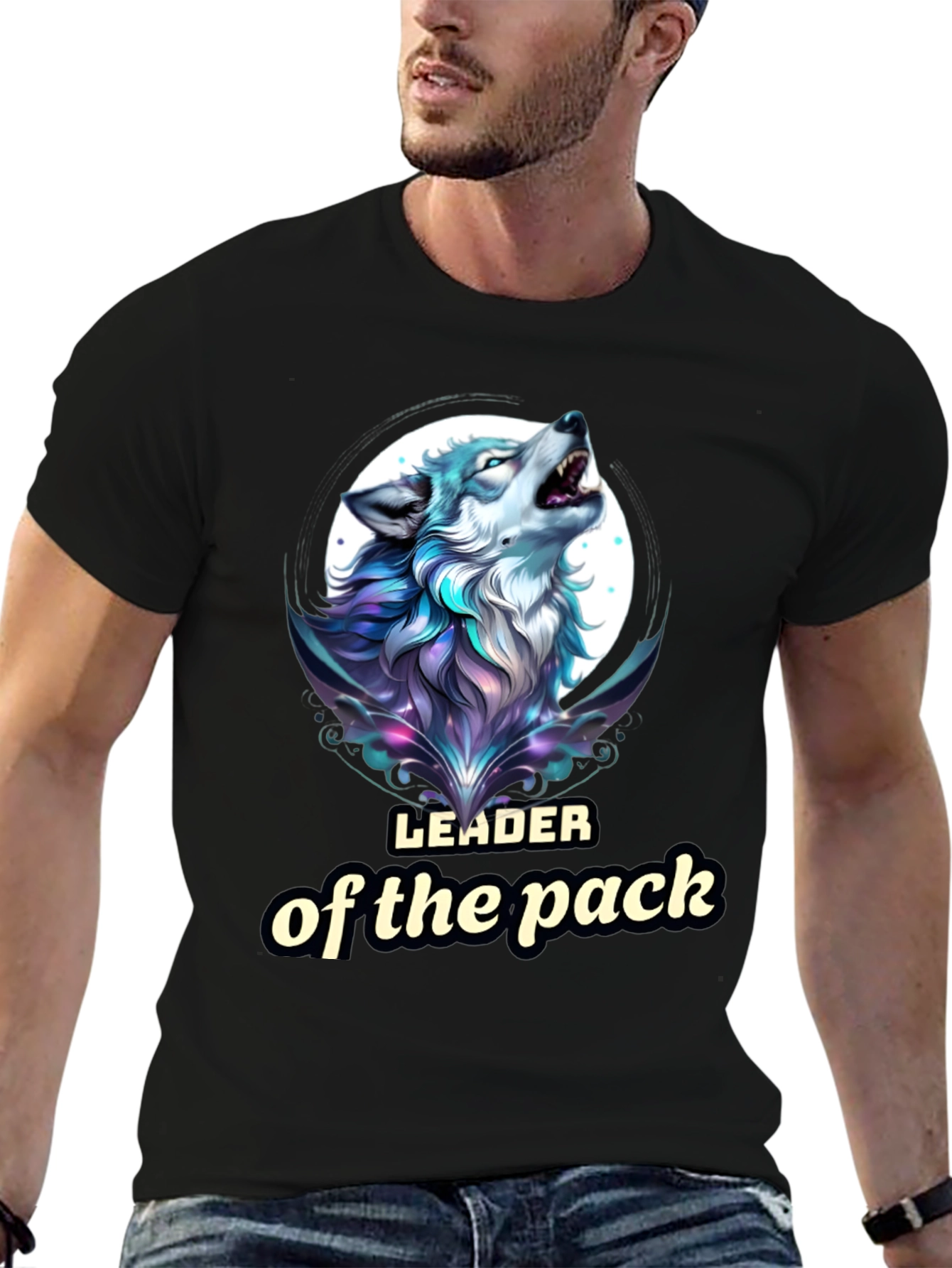 Leader of the Pack Wolf Graphic T-Shirt