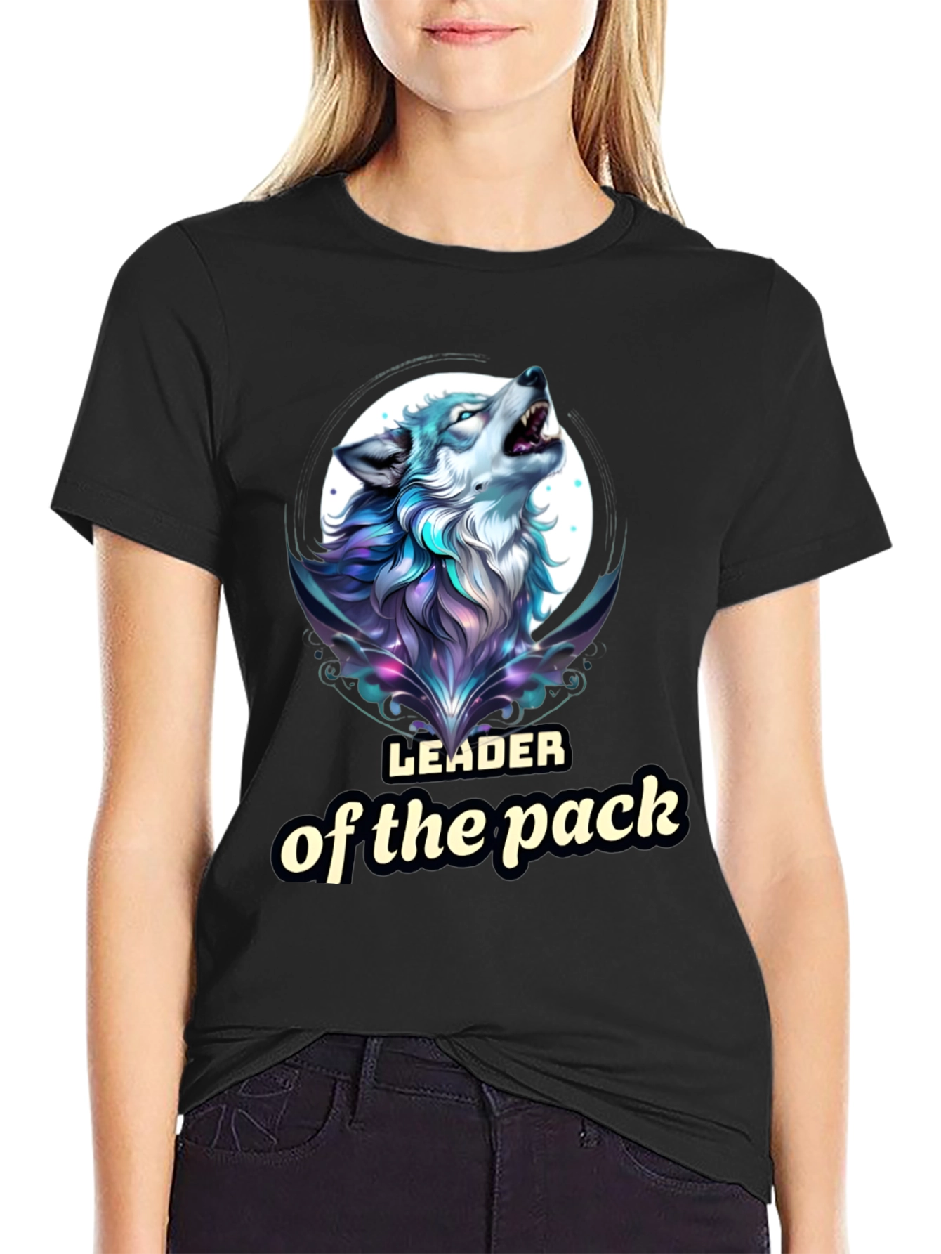 Leader of the Pack Wolf Graphic T-Shirt