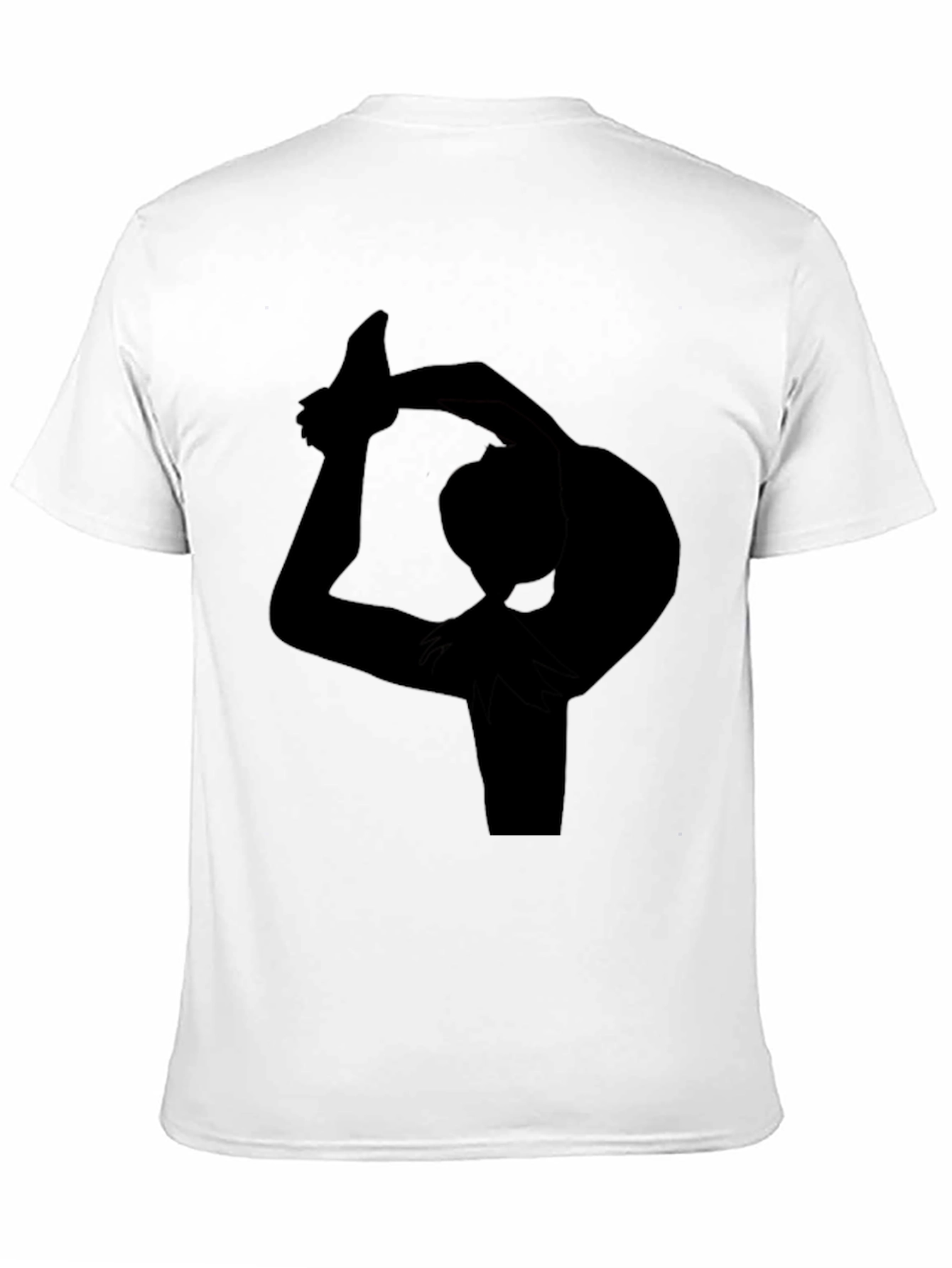Yoga Pose Silhouette Black T-Shirt