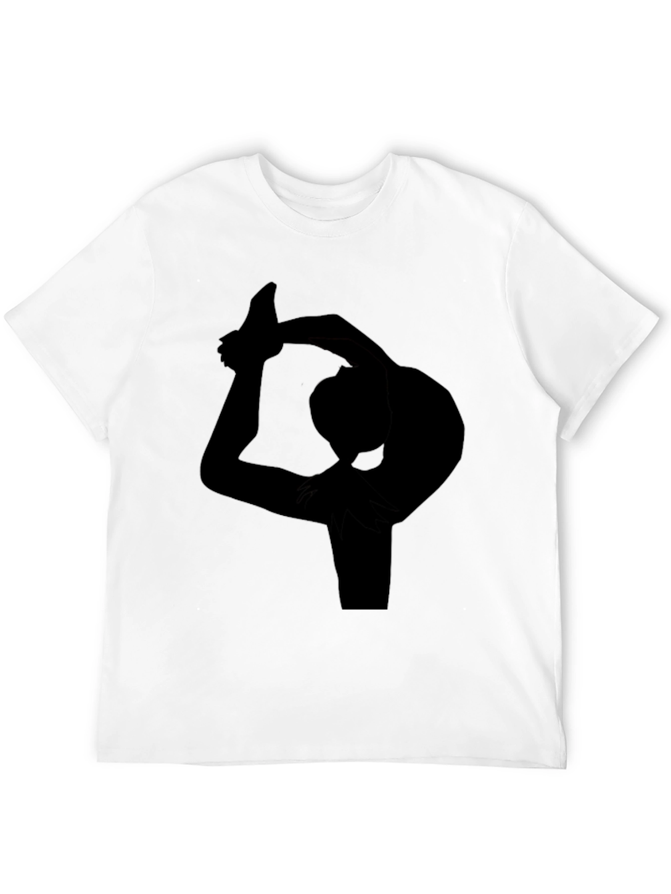 Yoga Pose Silhouette Black T-Shirt