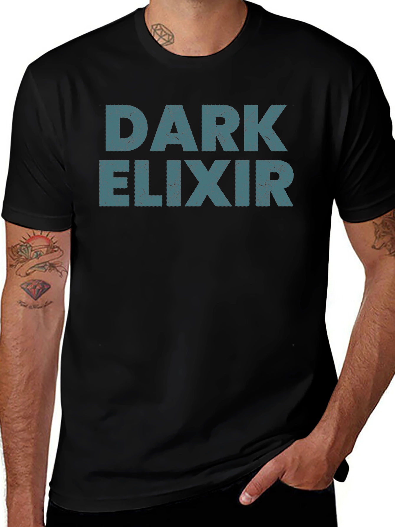 Dark Elixir Graphic Tee - Premium Black T-Shirt