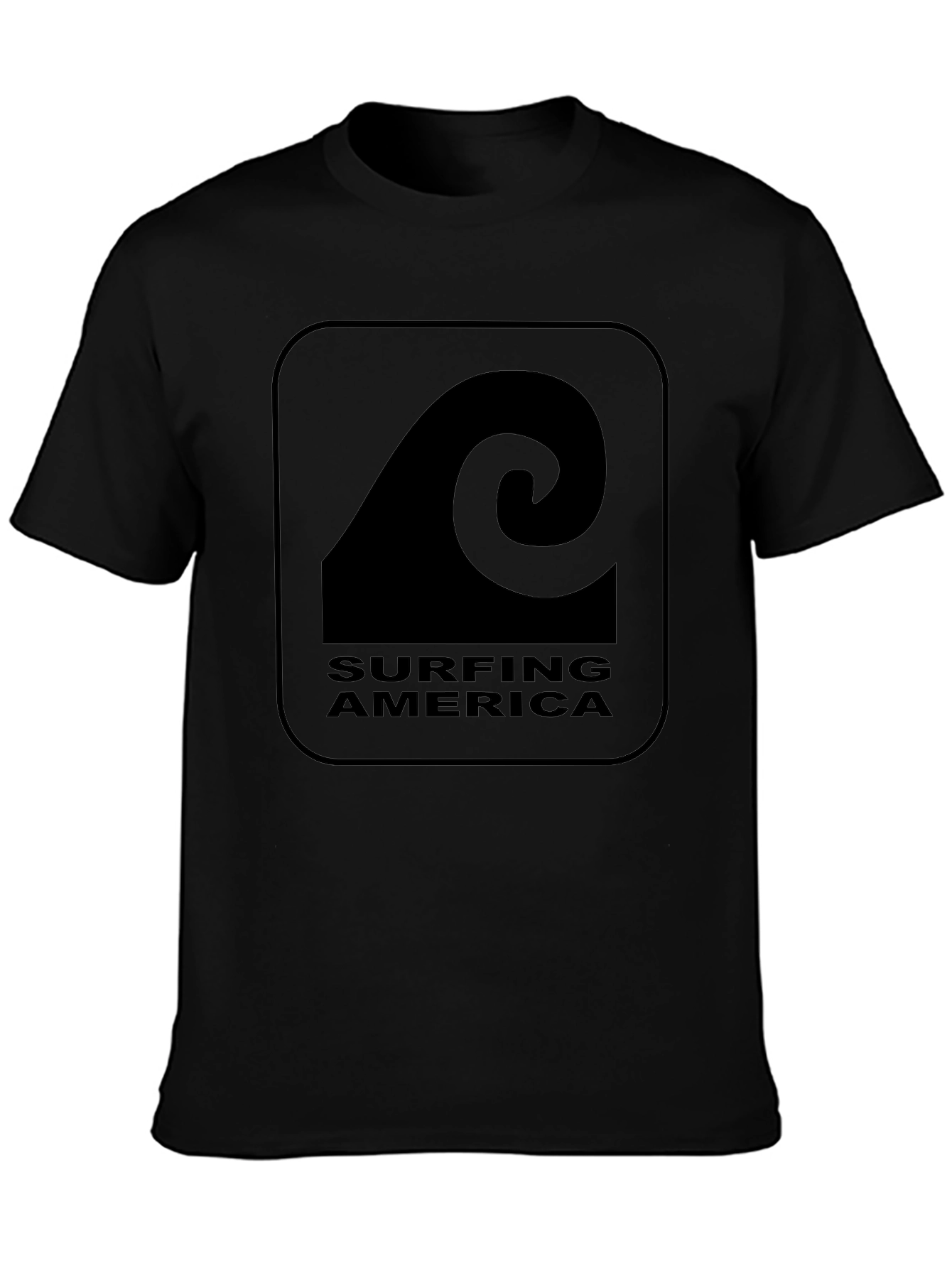 Surfing America Graphic Tee - Black