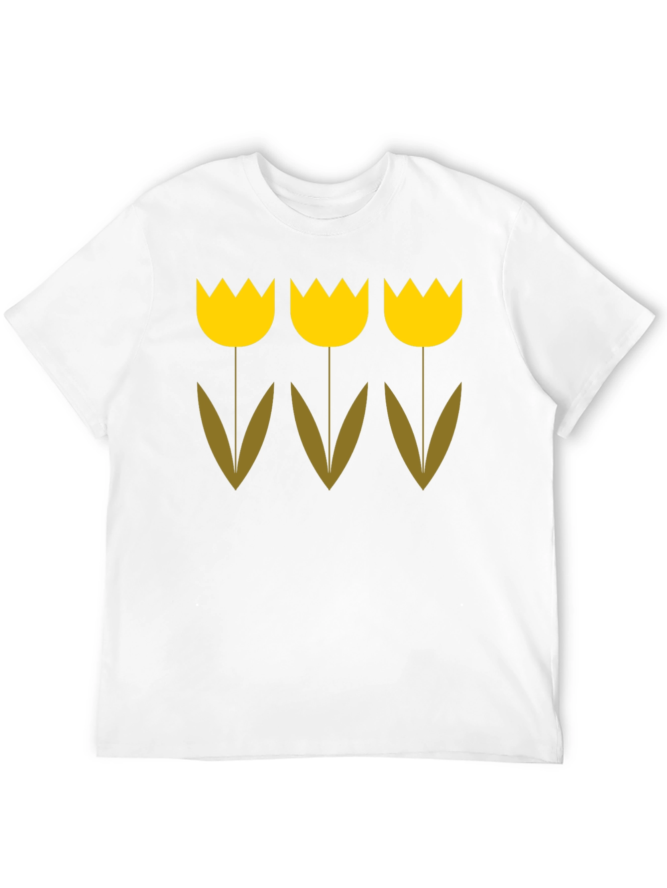 Tulip Graphic Tee - Black Cotton Blend