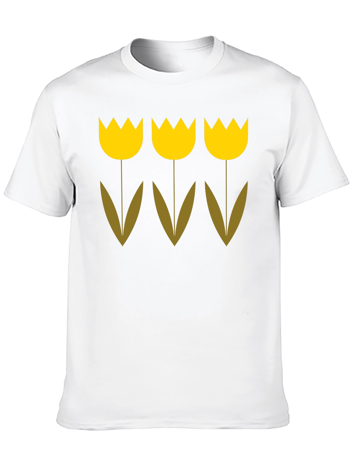 Tulip Graphic Tee - Black Cotton Blend