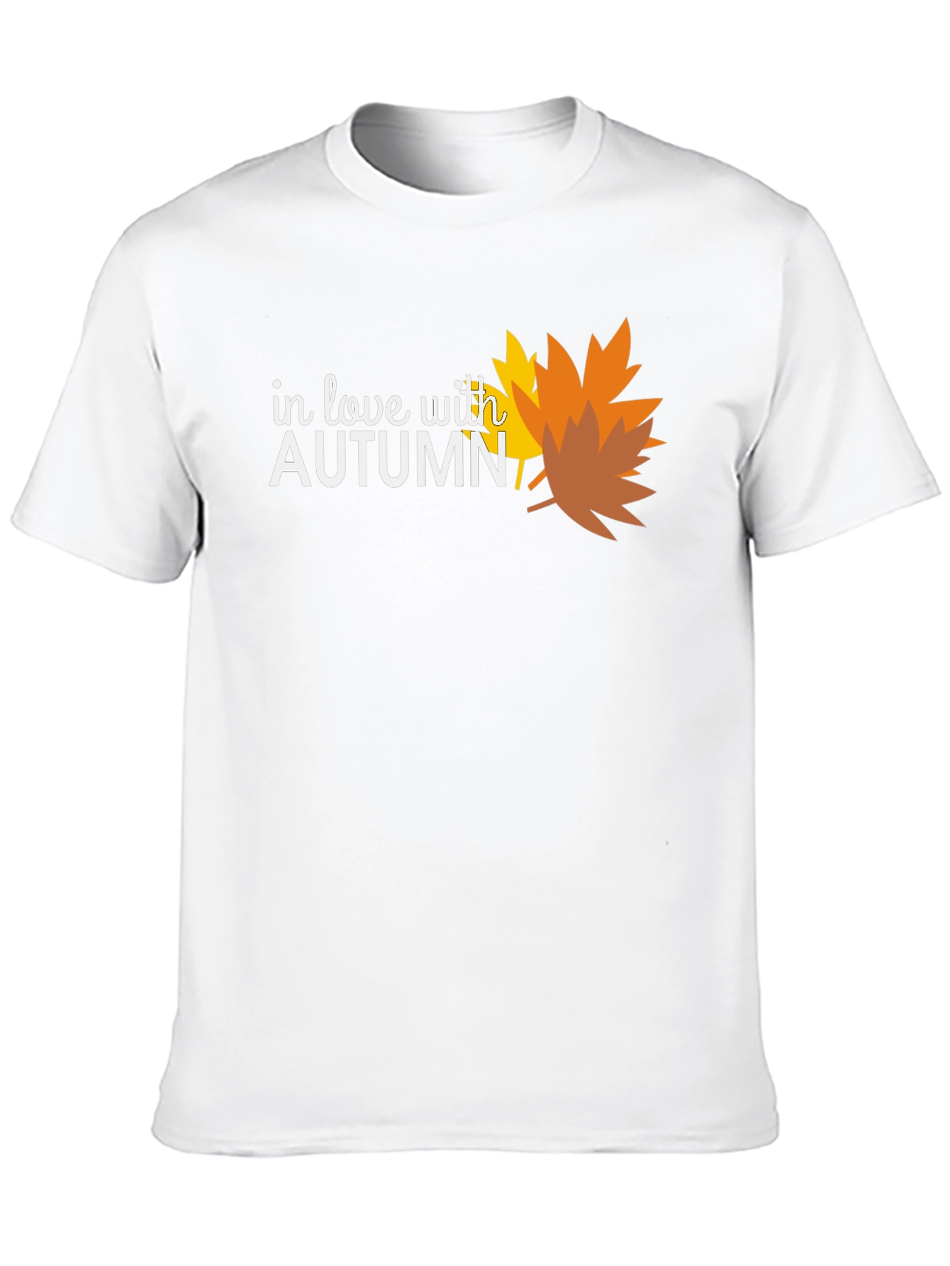 In Love With Autumn Black T-Shirt