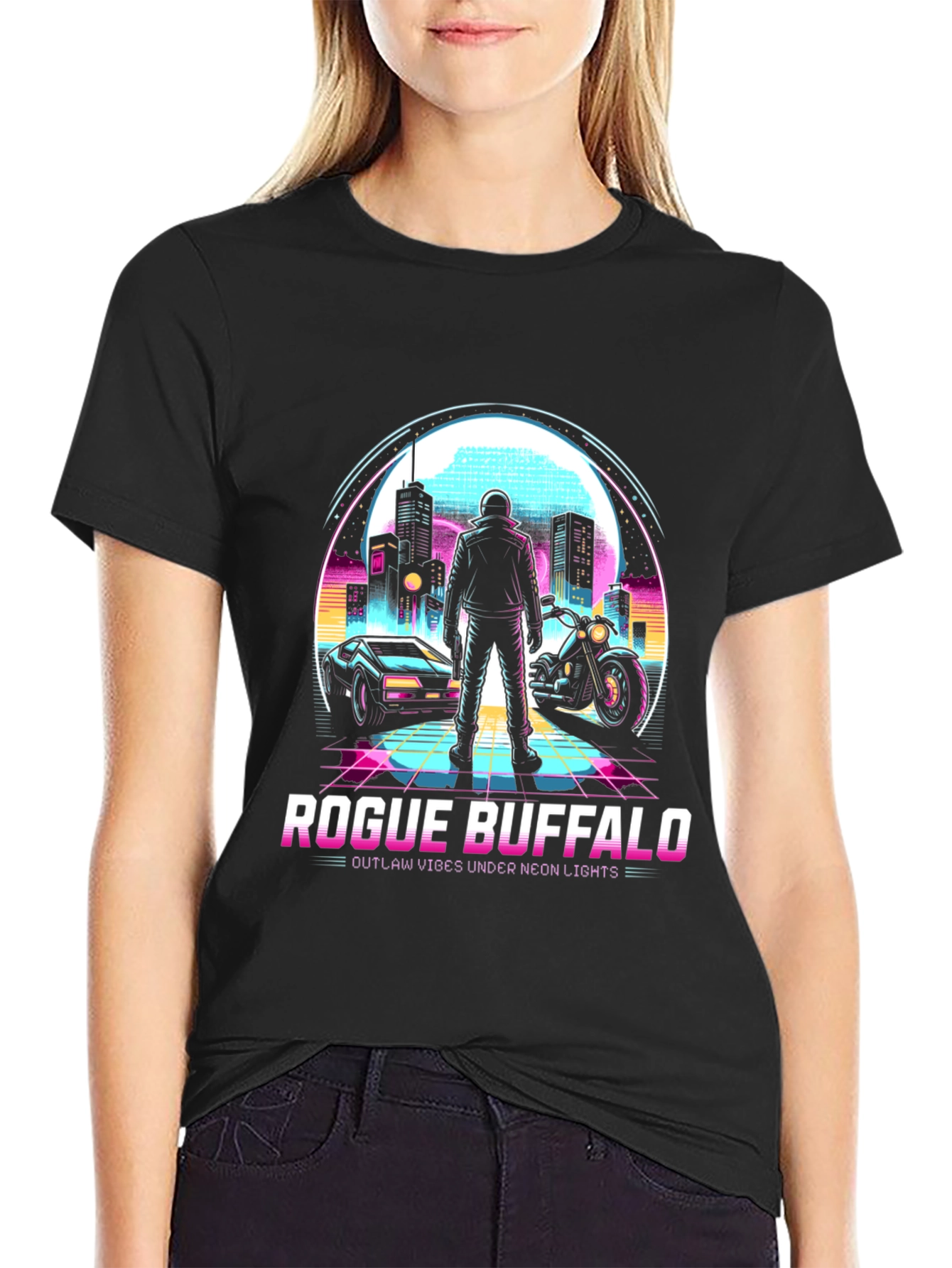 Rogue Buffalo Neon Lights T-Shirt
