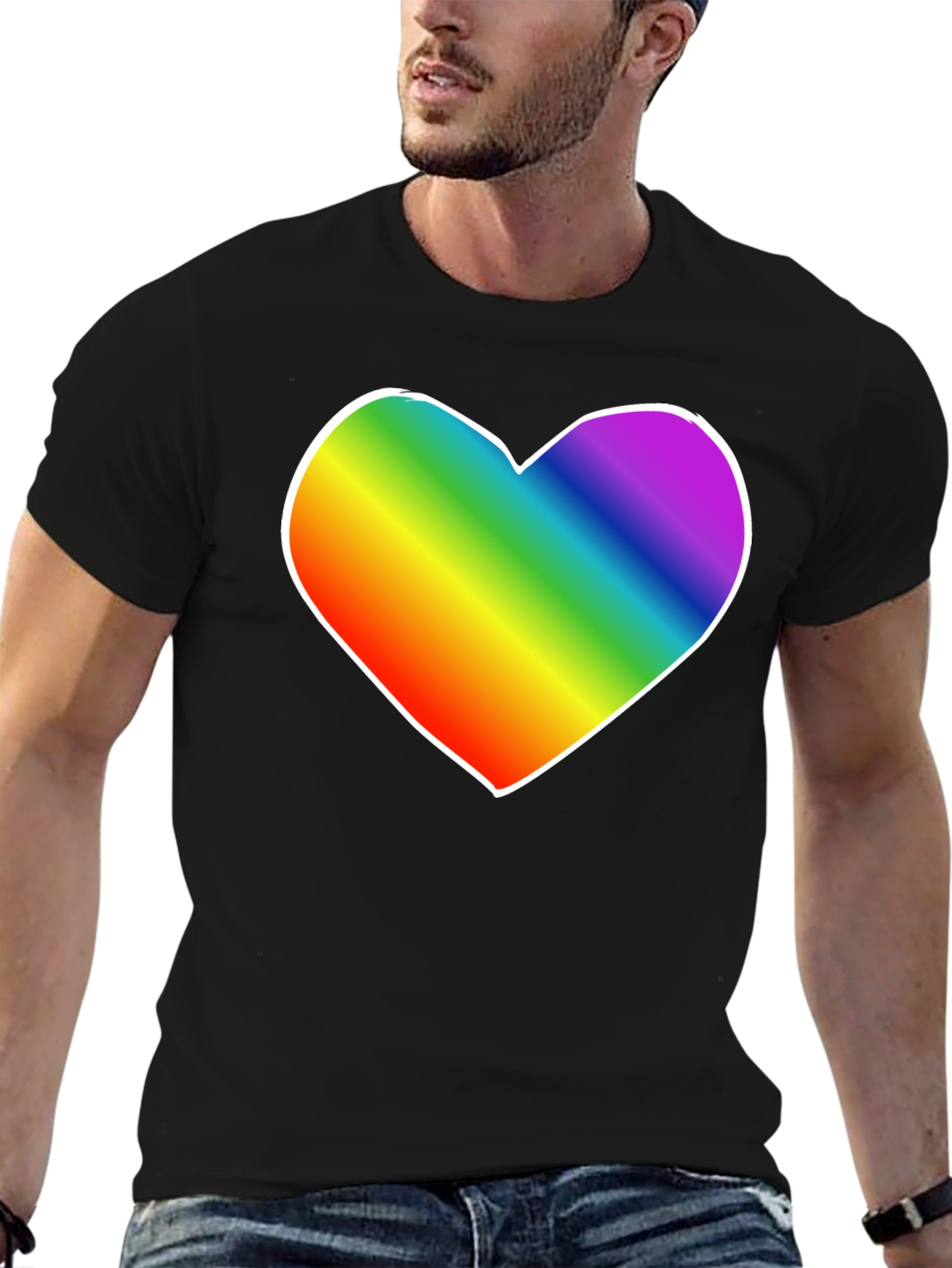 Rainbow Heart Tee - Pride Shirt