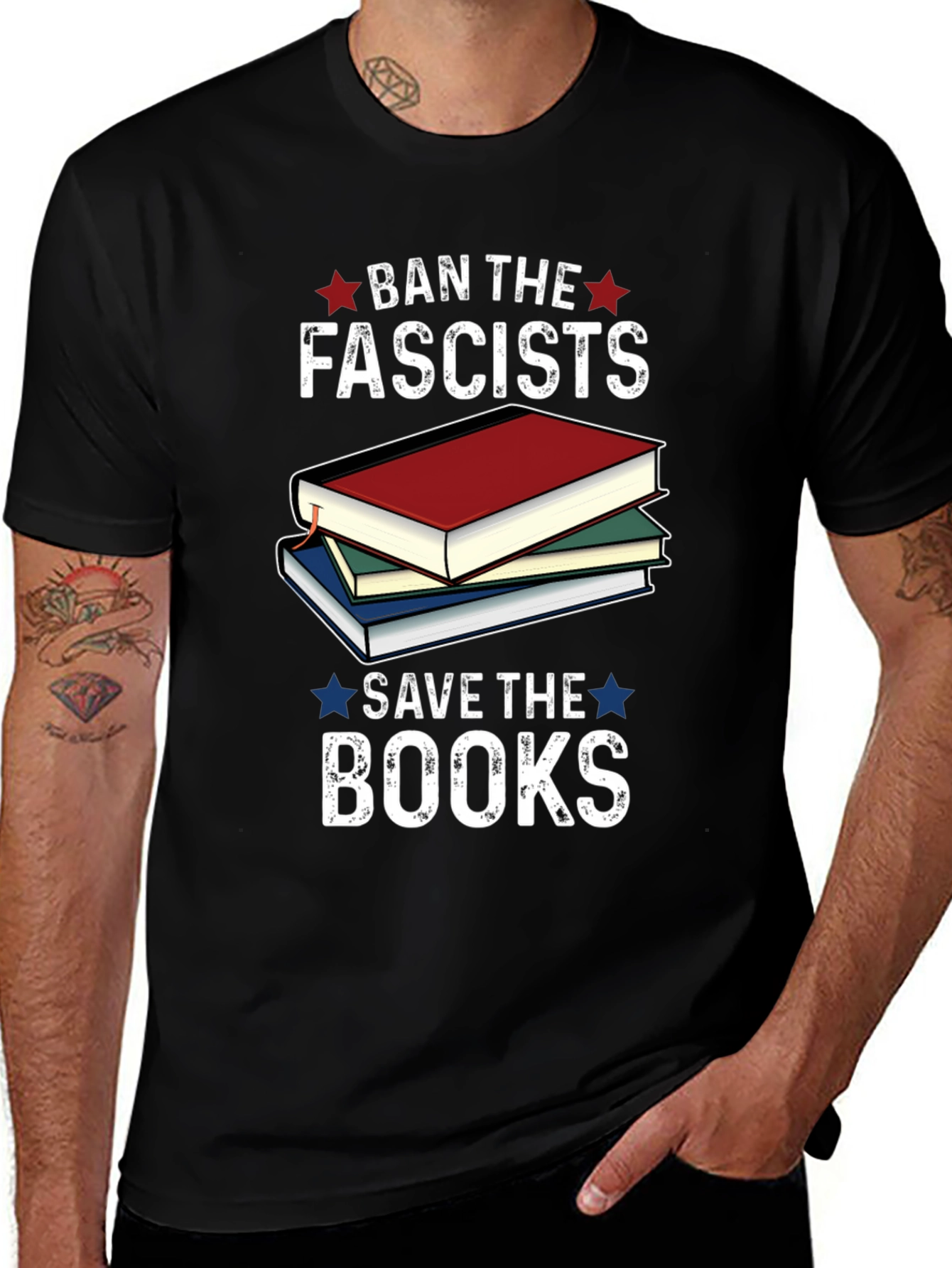 Ban the Fascists Save the Books T-Shirt