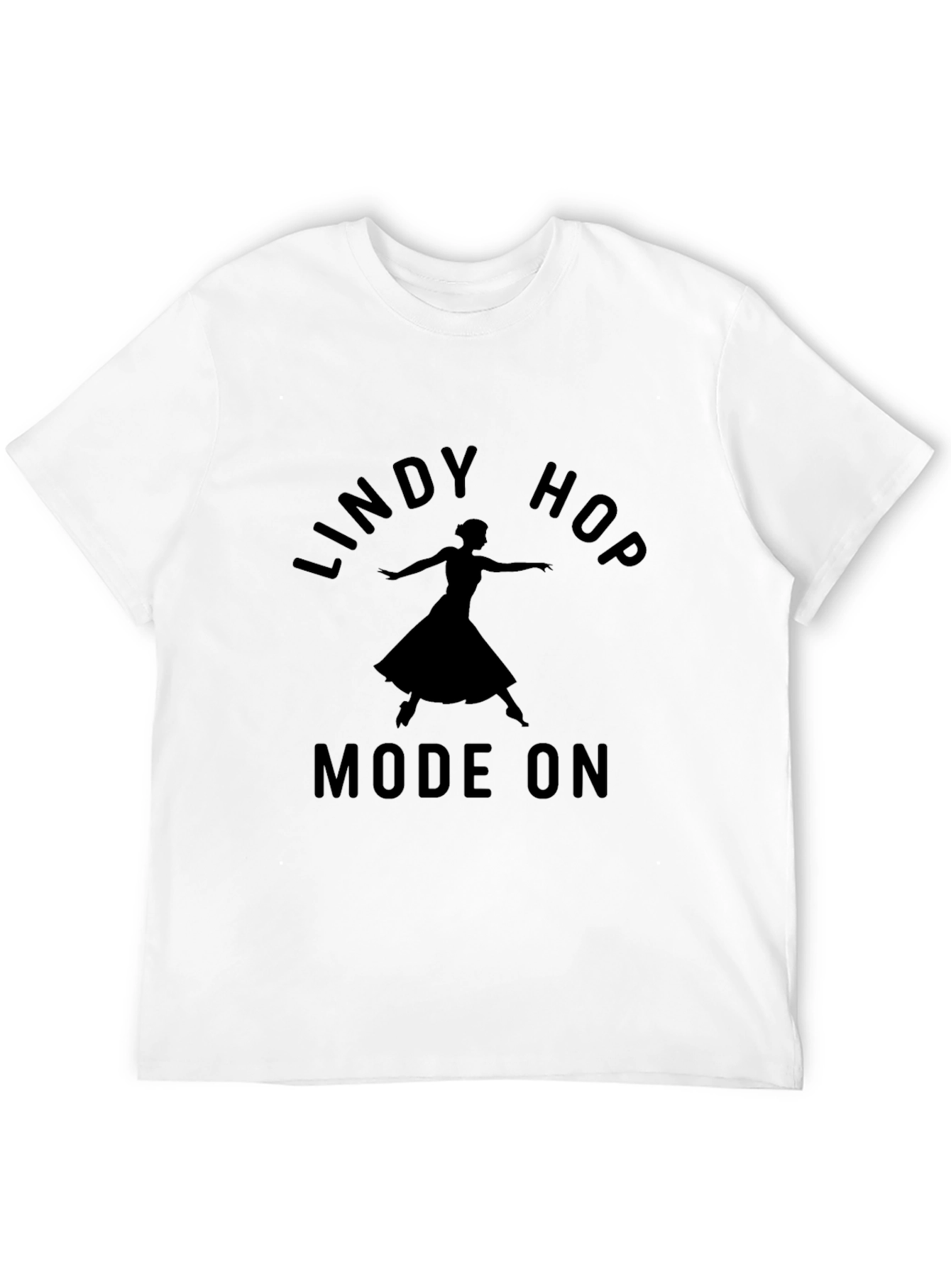 Lindy Hop Mode On Black Graphic Tee