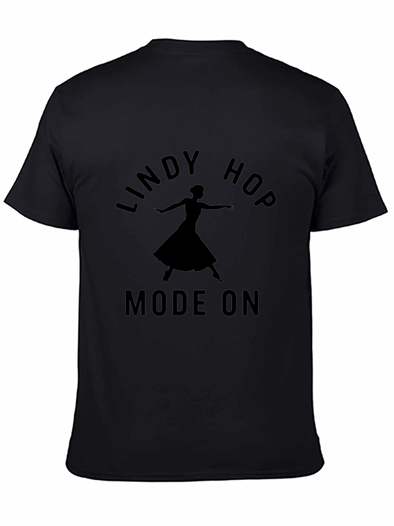 Lindy Hop Mode On Black Graphic Tee
